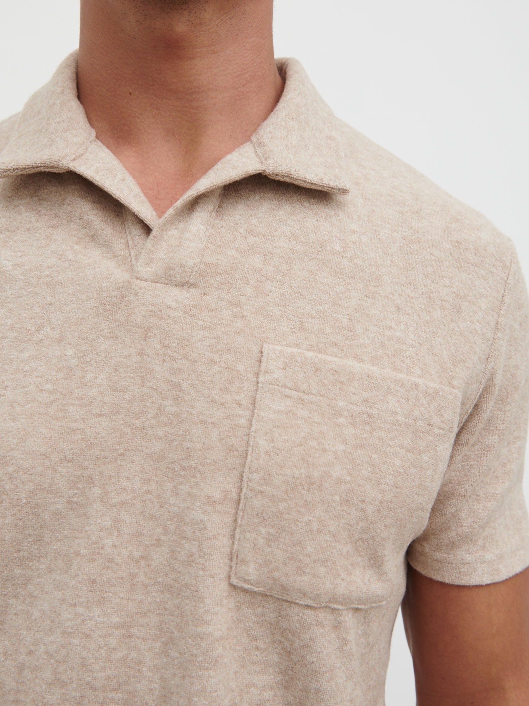 Albie Toweling Top - Oatmeal