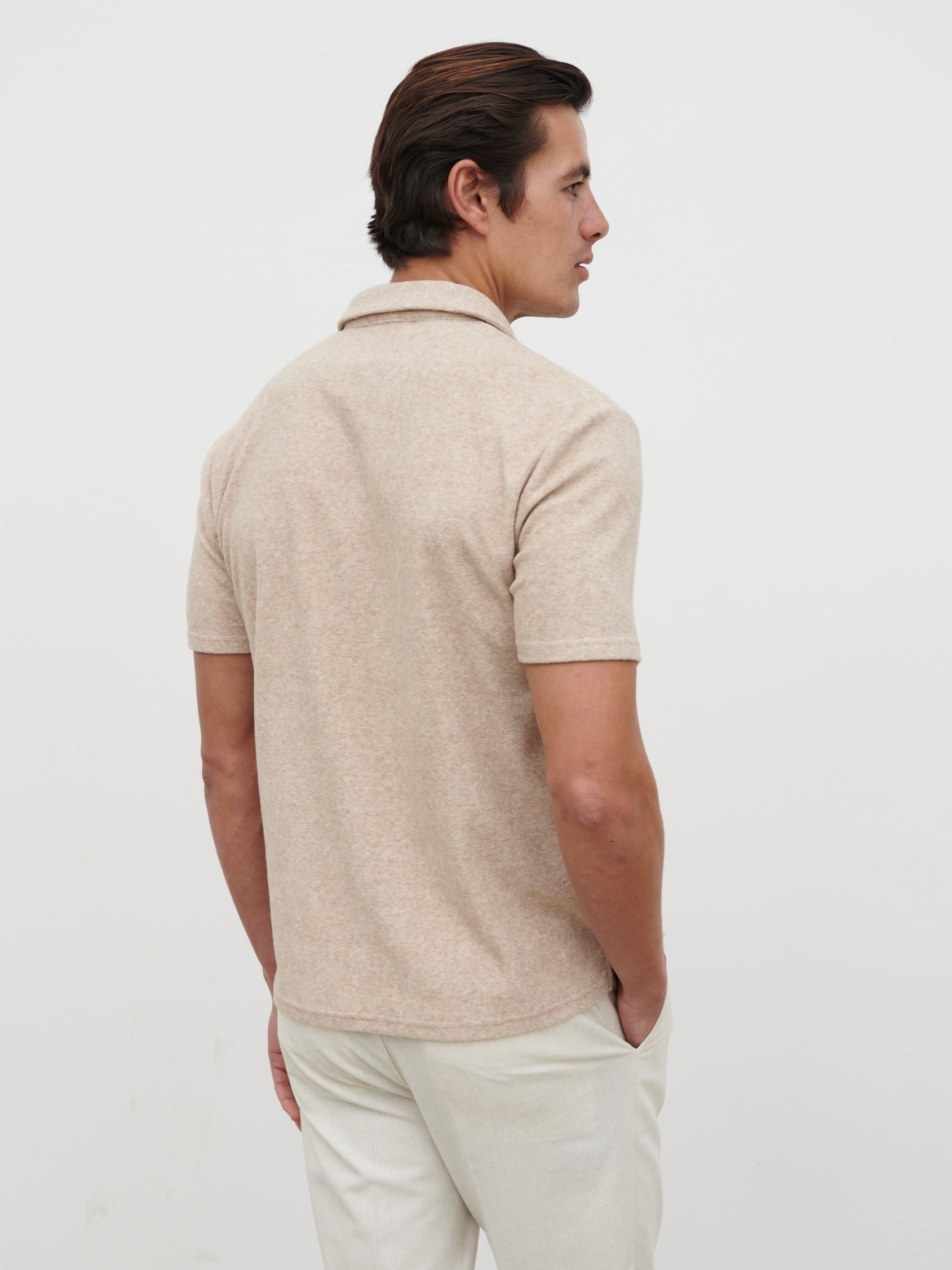 Albie Toweling Top - Oatmeal