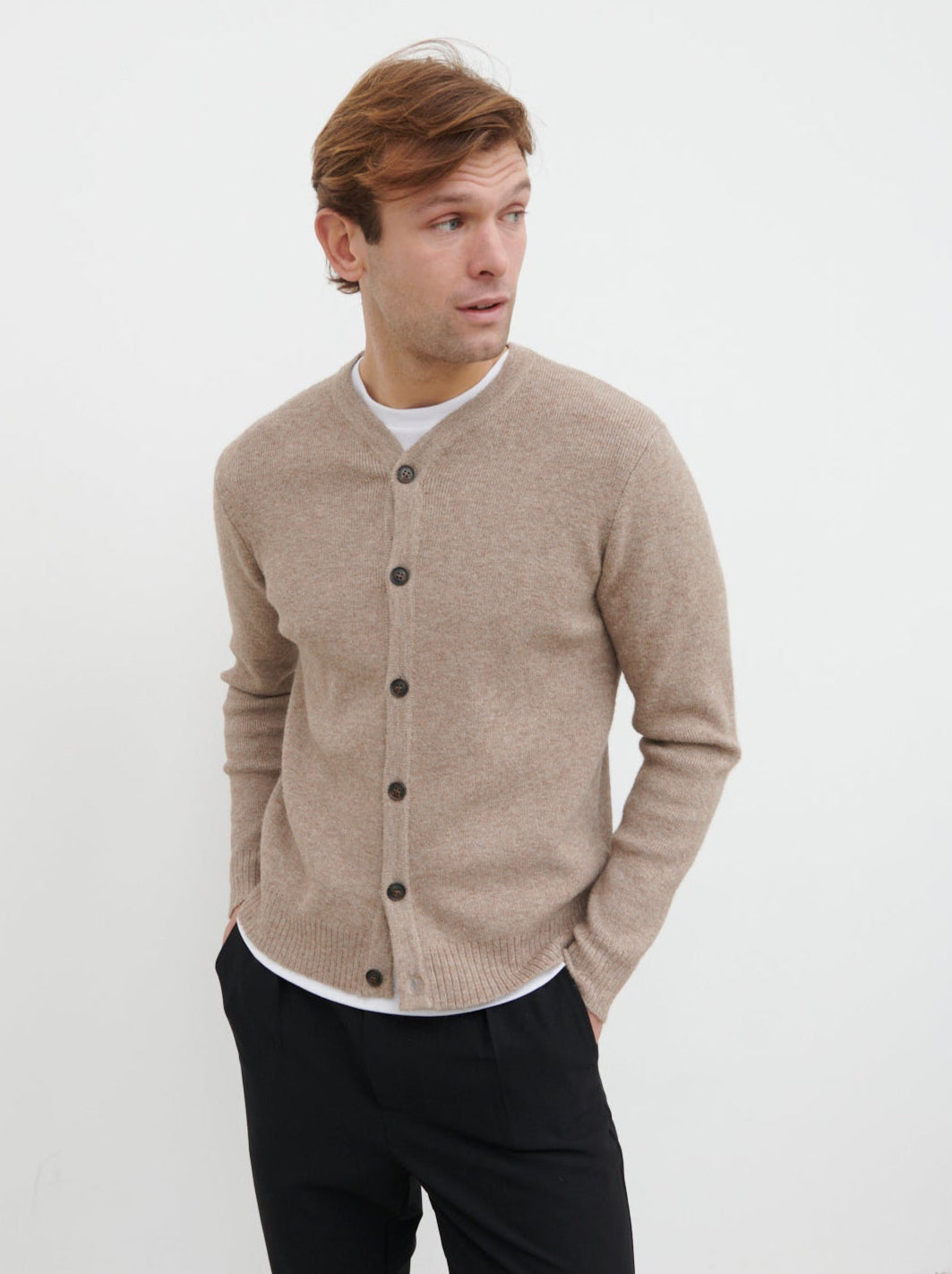 Alfie Collarless Knit Bomber