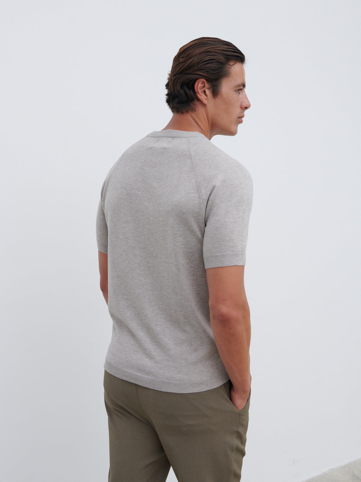 Archer Knit Top - Light Taupe