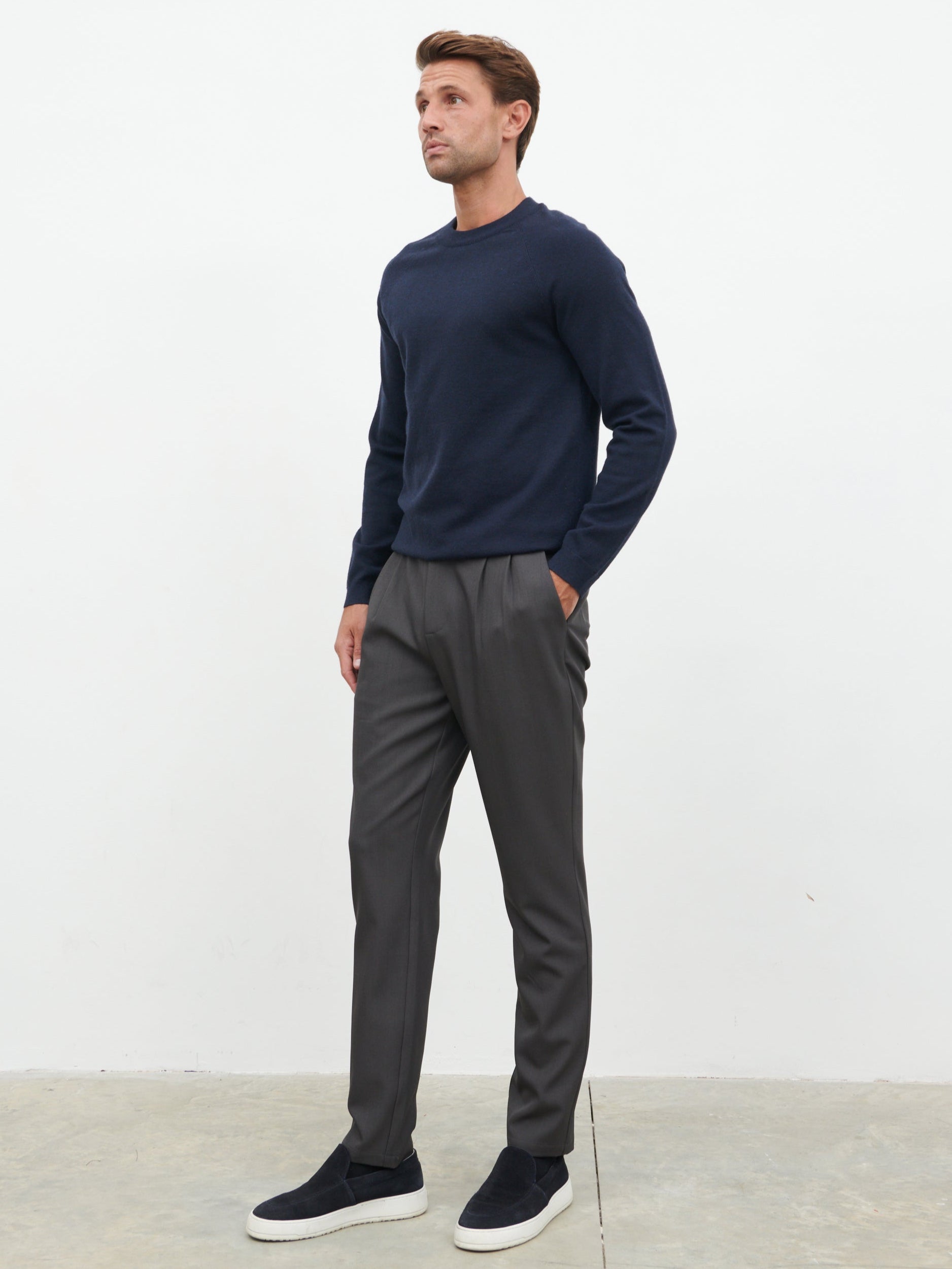 Axton Tailored Trousers - Charcoal