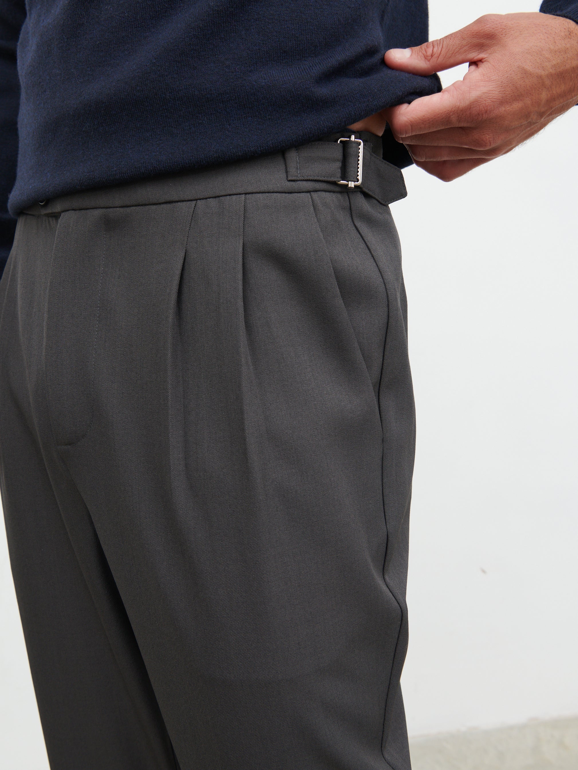 Axton Tailored Trousers - Charcoal