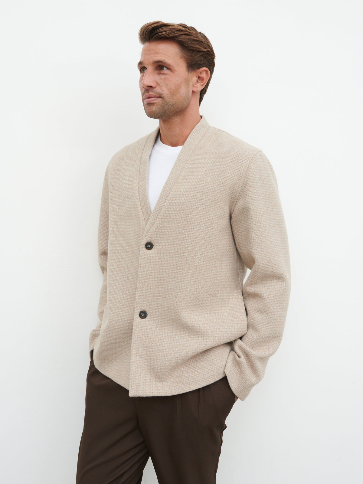 Bear Collarless Jacket