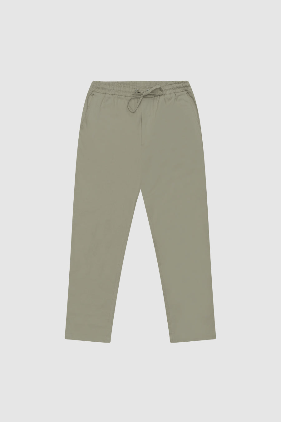 Benson Relaxed Drawstring Straight Leg Trouser Khaki