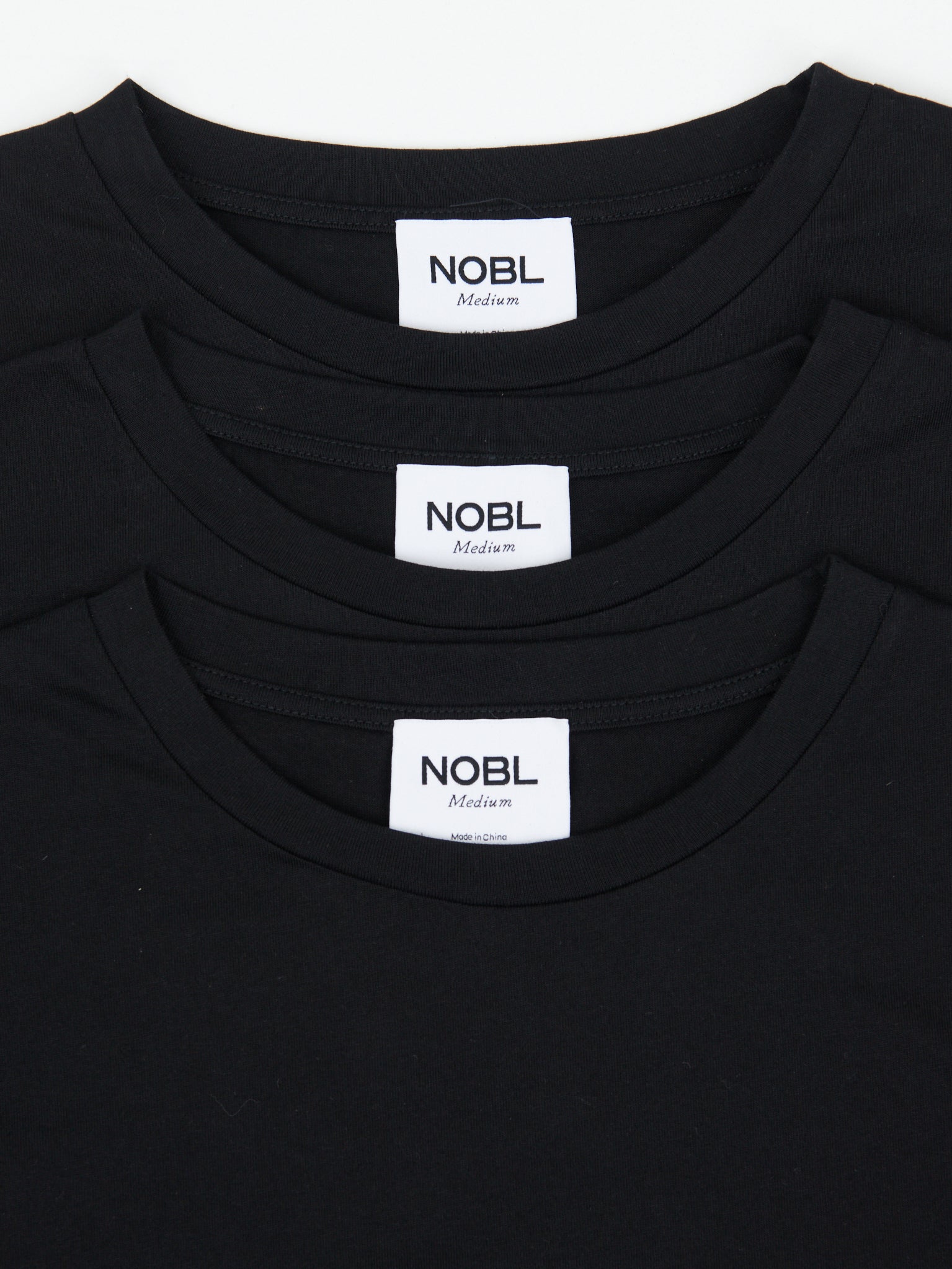 Rome Slim Fit T-Shirts 3 Pack - Black