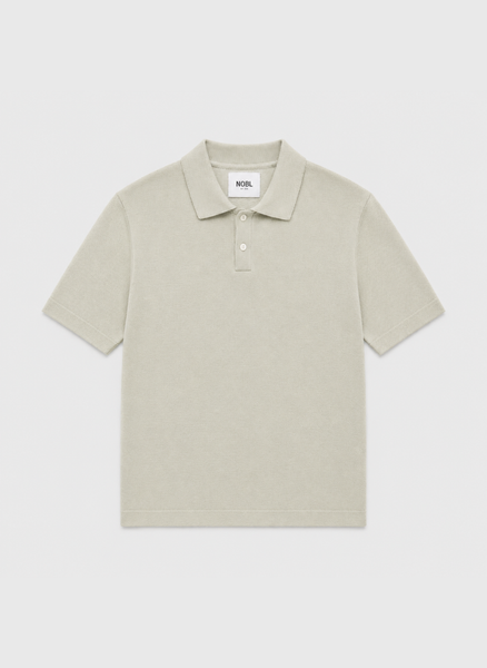 Brax Small Placket Knit Polo Top - Sage Green – Nobl