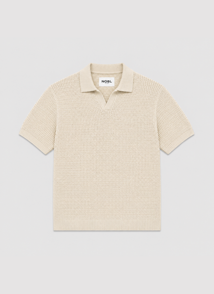 CLESSTE SLUB PILE KNIT POLO ニットポロ CLESSTE SLUB PILE KNIT POLO COLOR:CHARCOAL/BROWN/IVORY SIZE:1/2 12