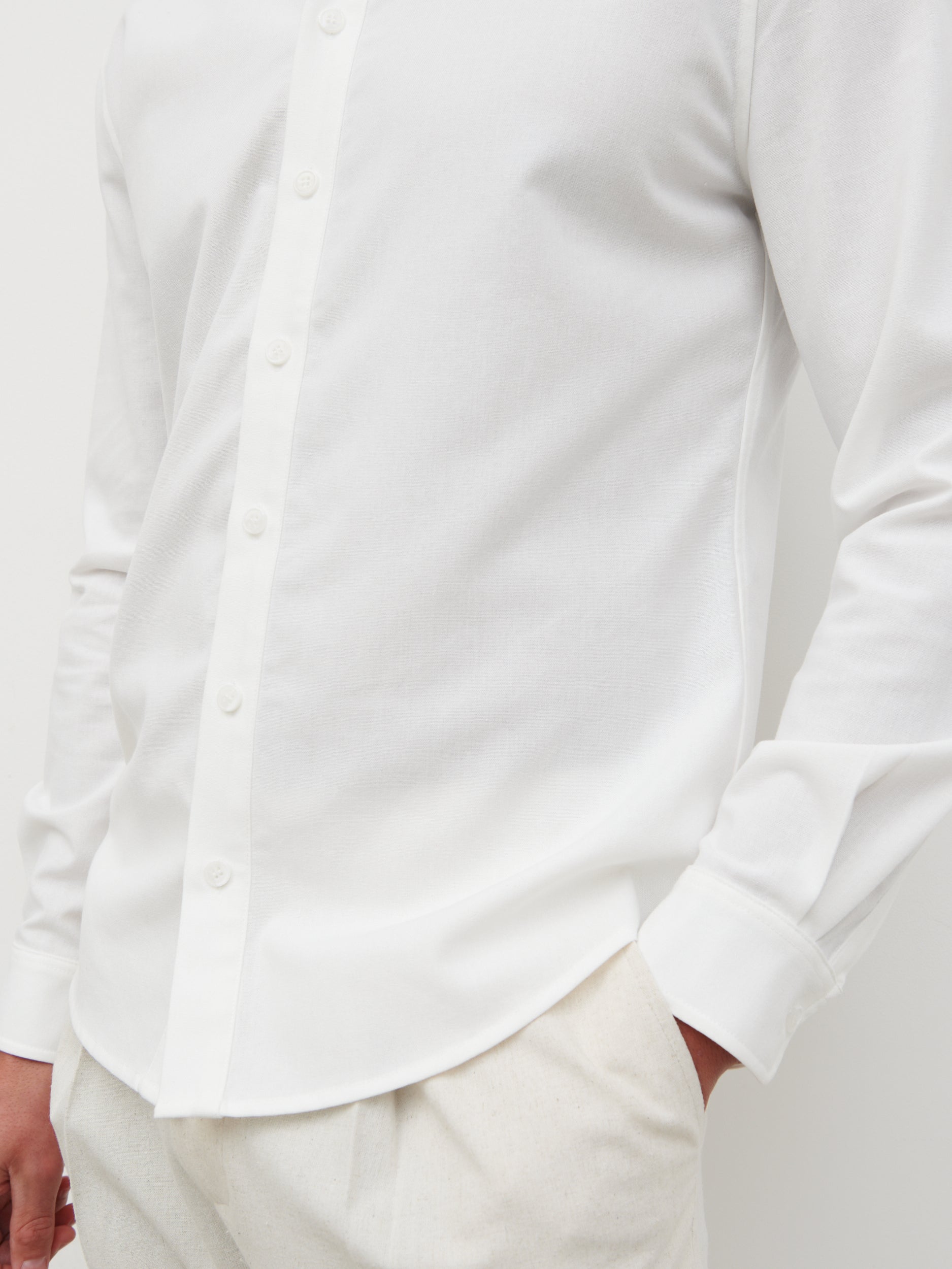 Easton Long Sleeve Shirt - White