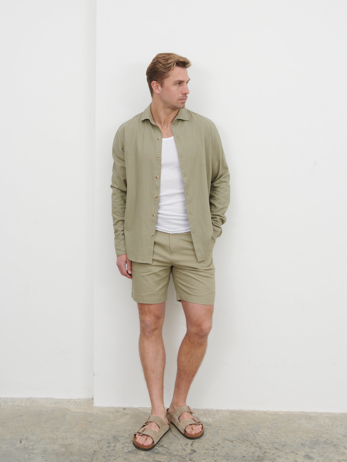 Enzo Long Sleeve Linen Shirt