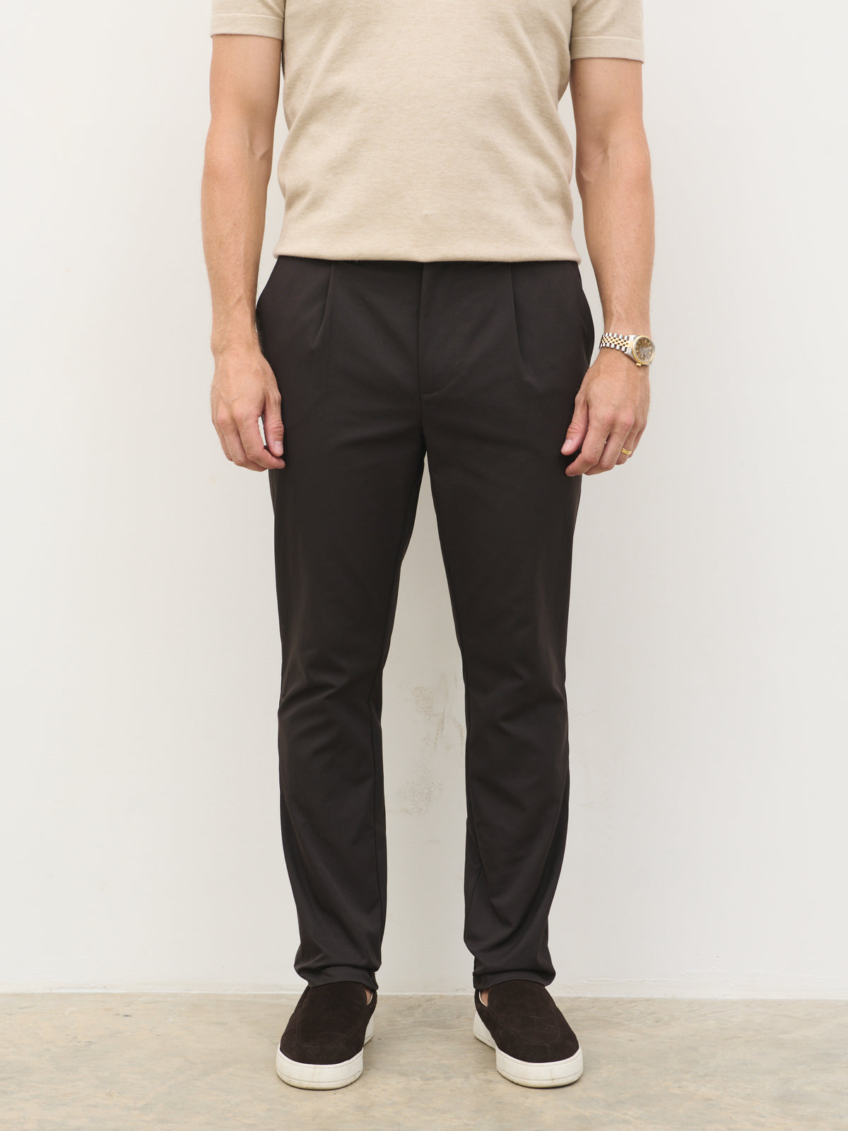 Grayson Smart Chino Trousers Dark