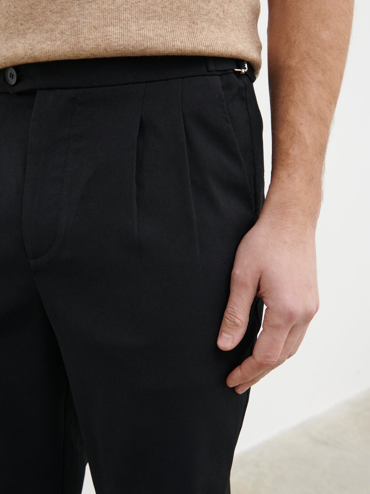 Henry Tailored Trouser - Black
