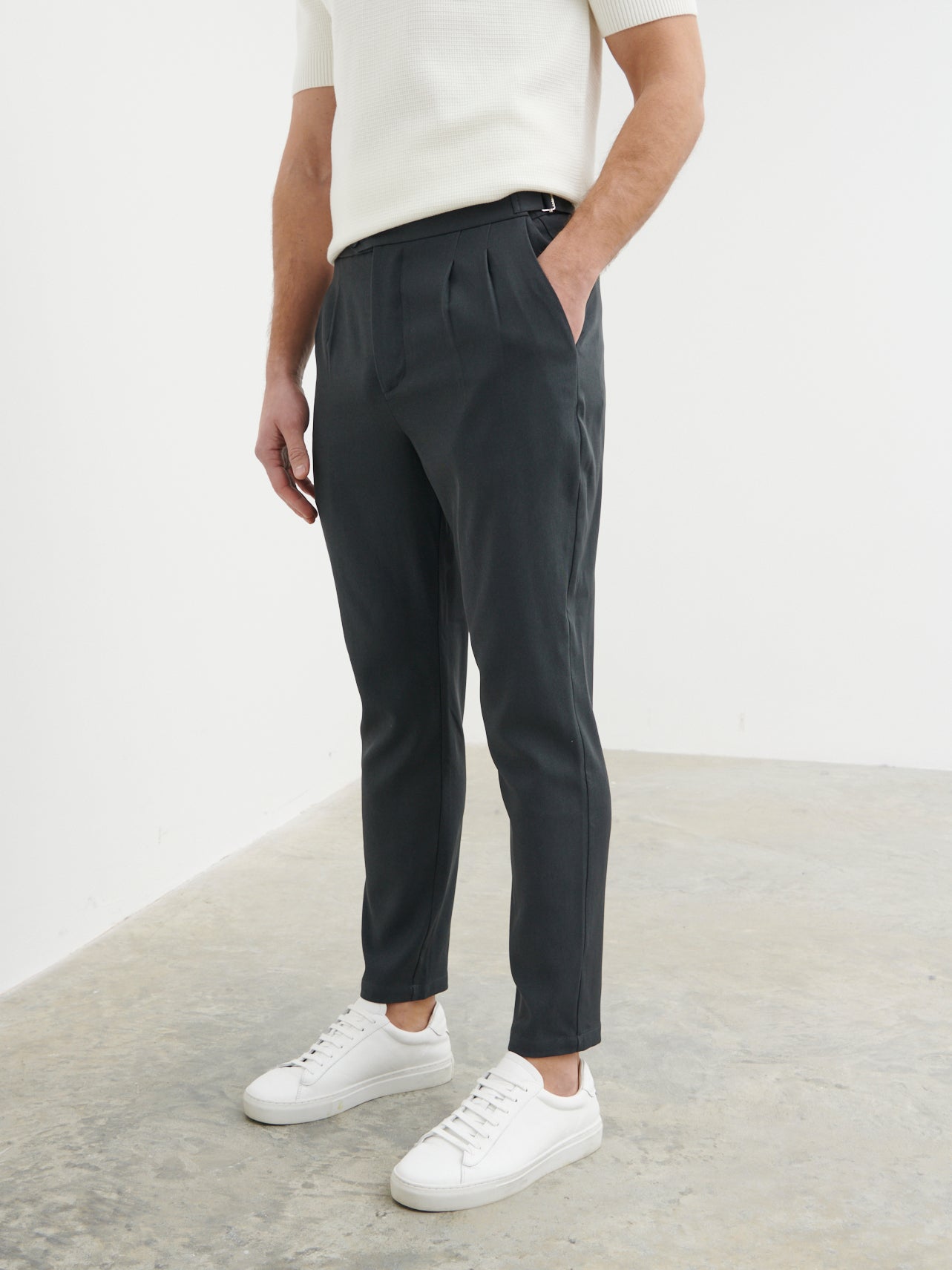 Henry Tailored Trouser - Charcoal
