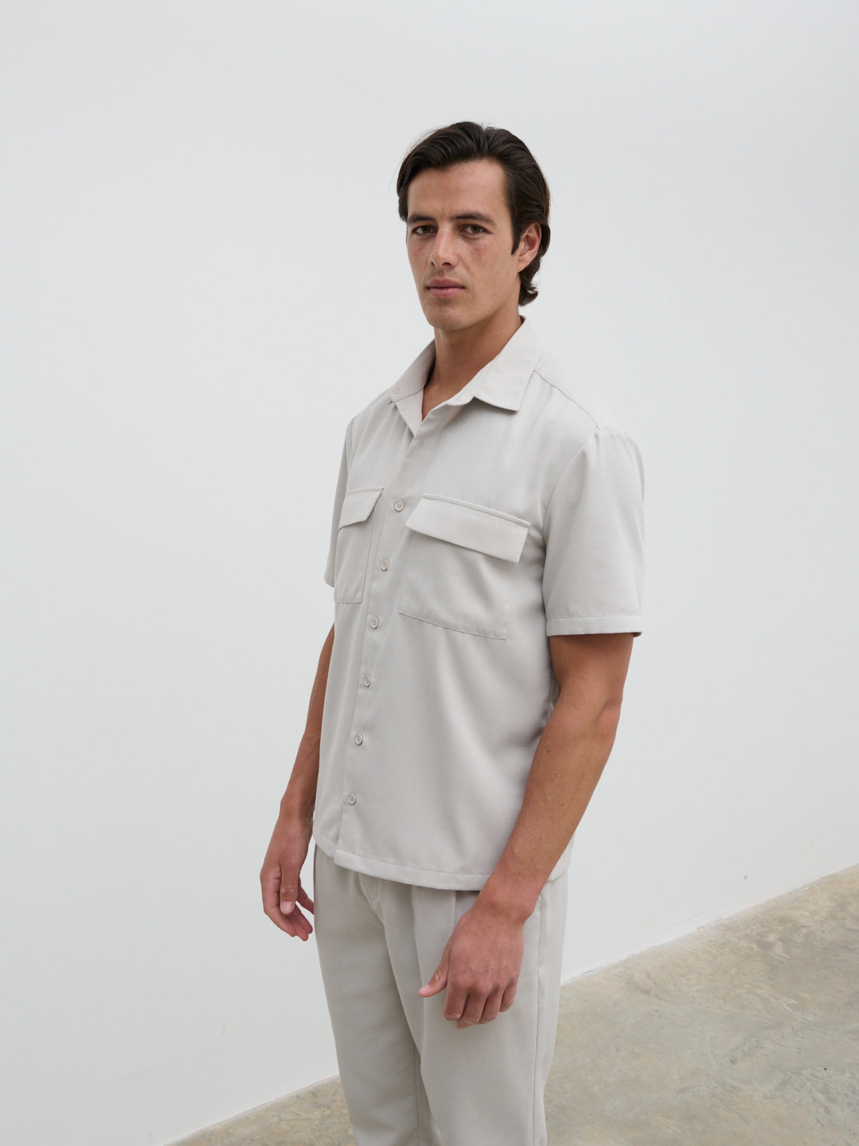 Hunter Short Sleeve Shirt - Stone