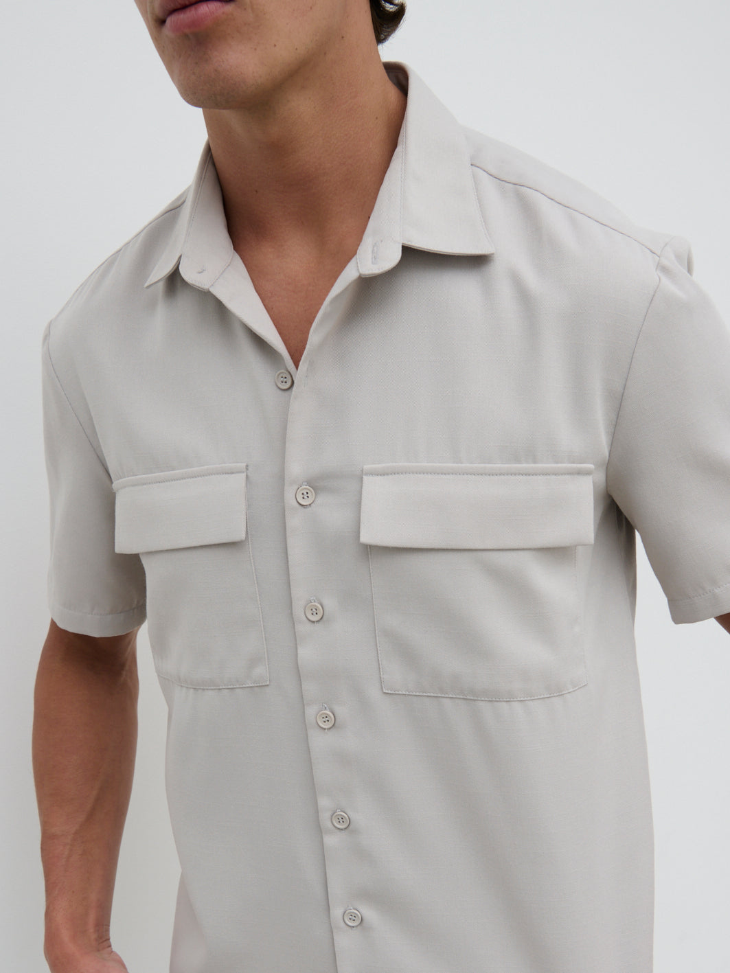 Hunter Short Sleeve Shirt - Stone