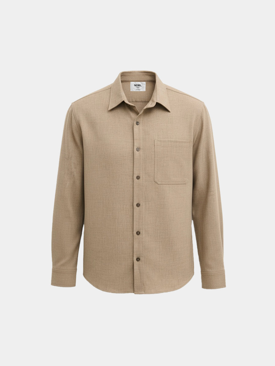 Julian Tailored Shirt - Greige