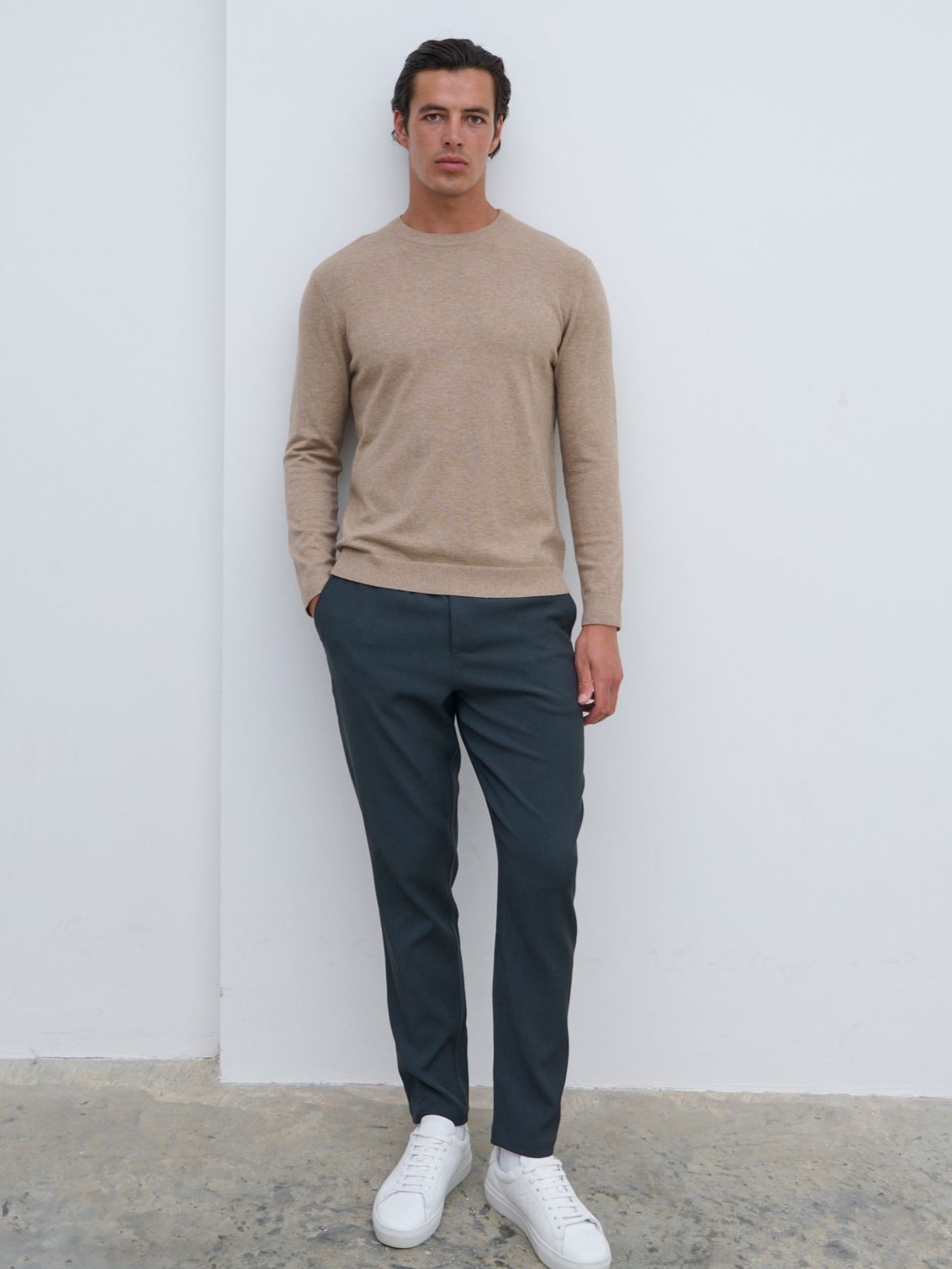 Jarrod Wool Jumper - Beige