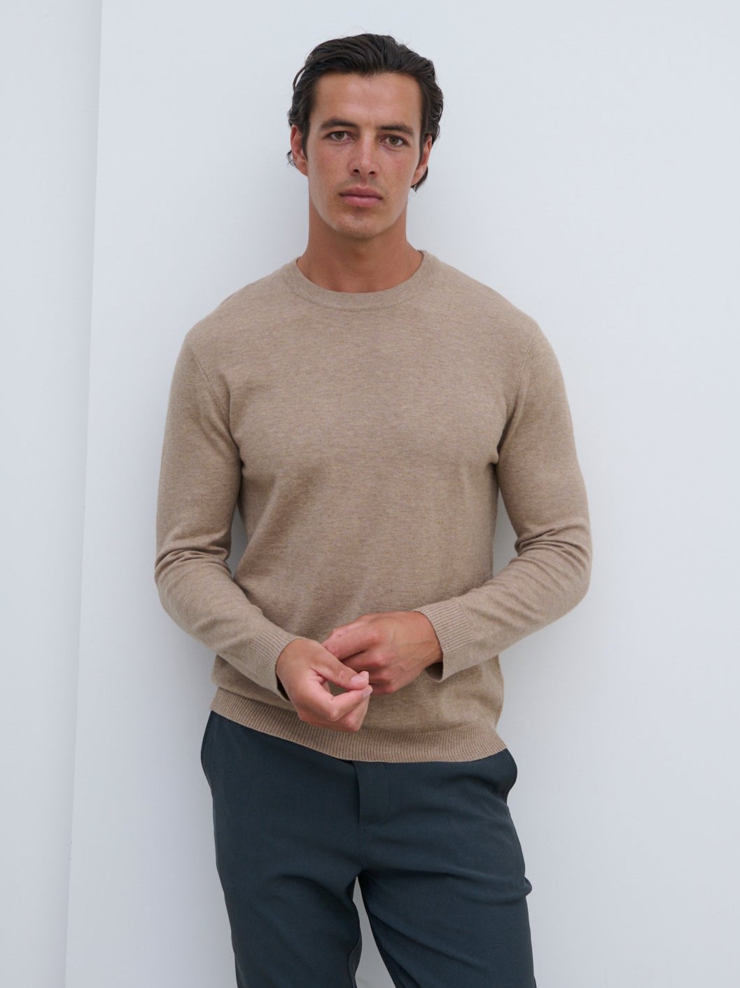 Jarrod Wool Jumper - Beige