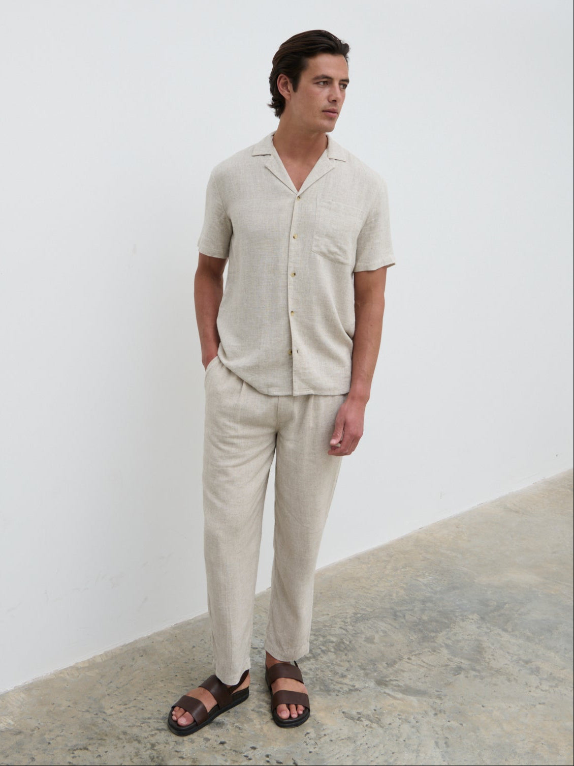 Jenson Linen Trousers - Natural