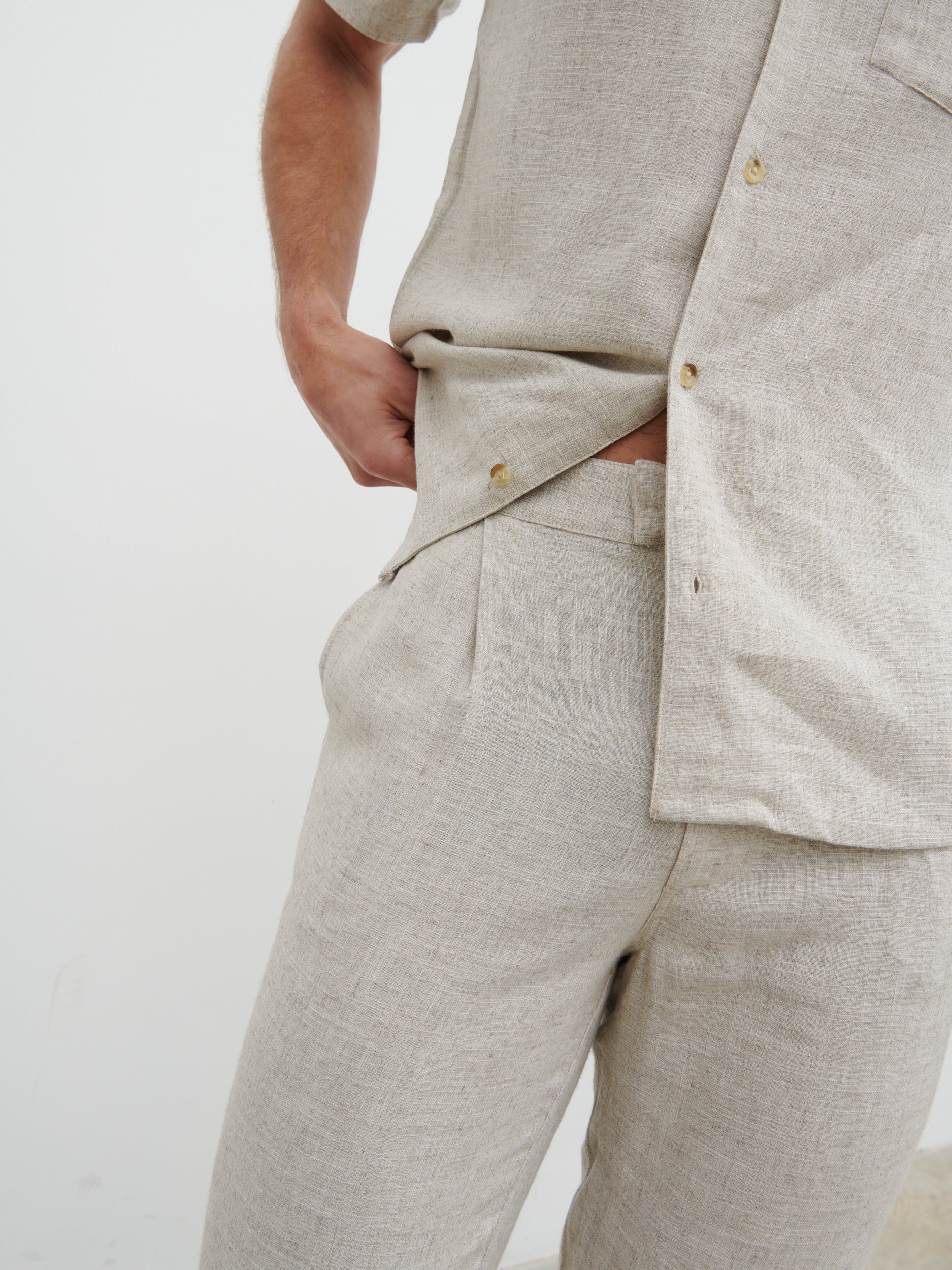 Jenson Linen Trousers - Natural