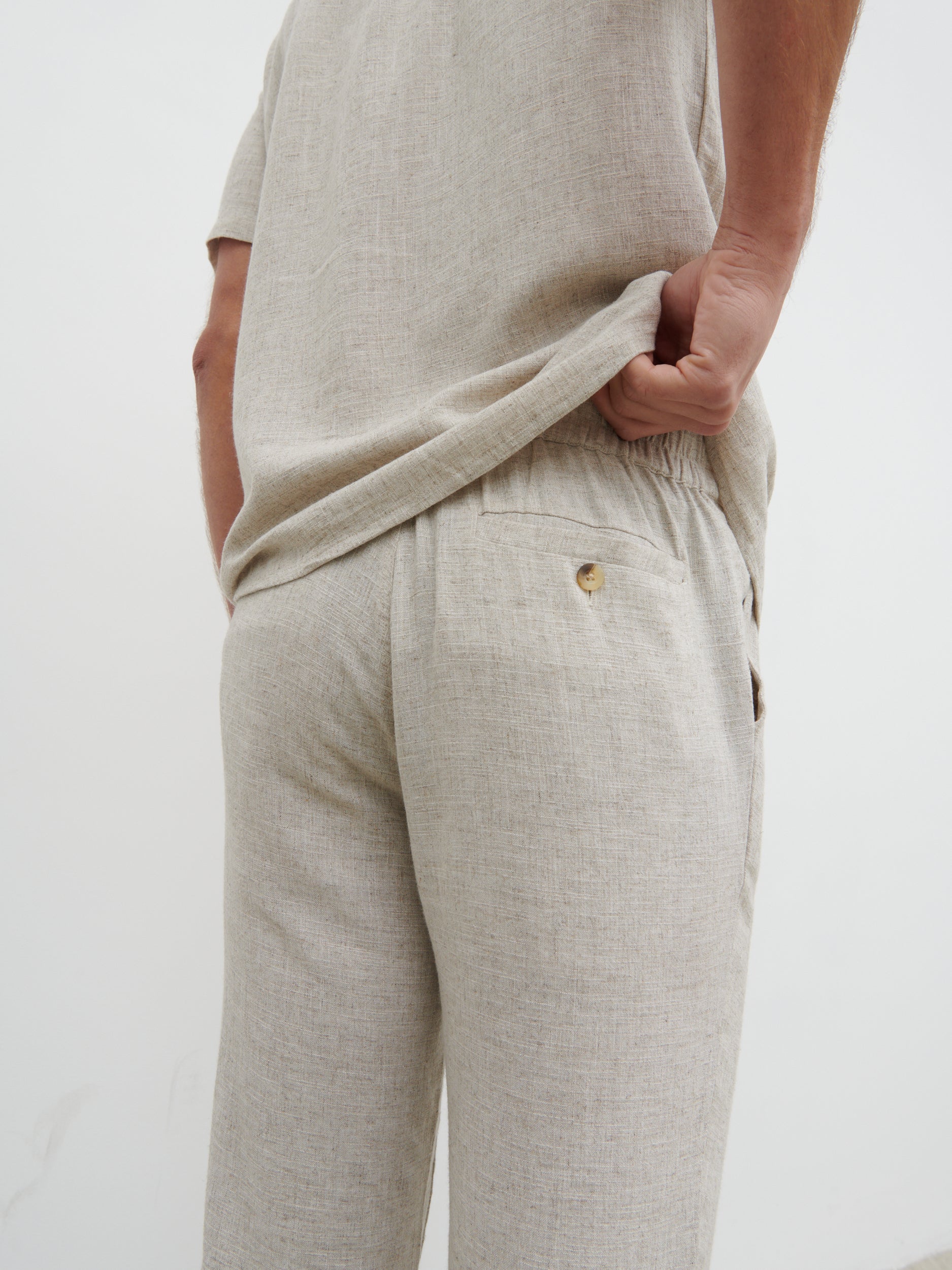 Jenson Linen Trousers - Natural