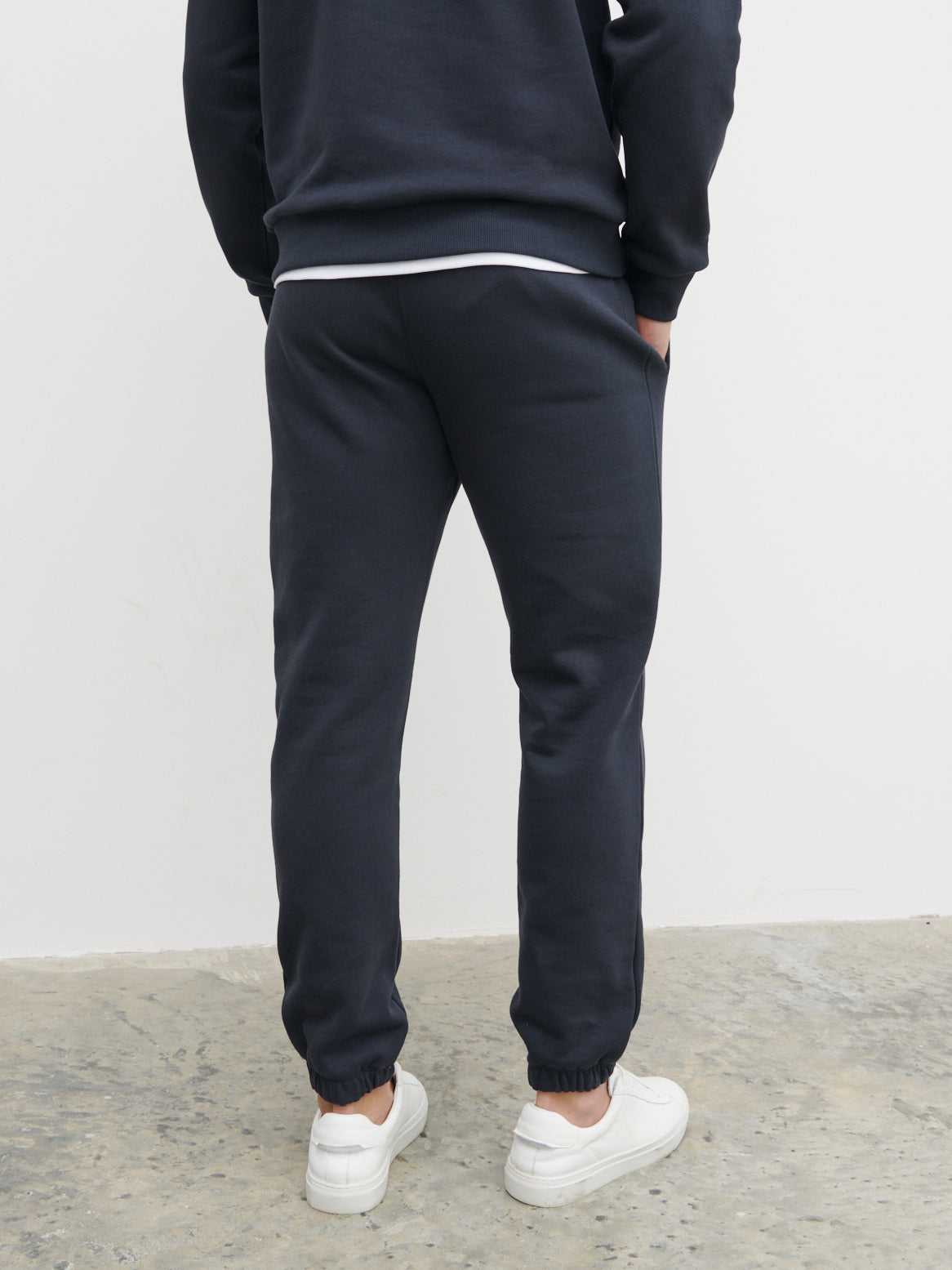 Sonny Relaxed Drawstring Joggers - Blue Graphite