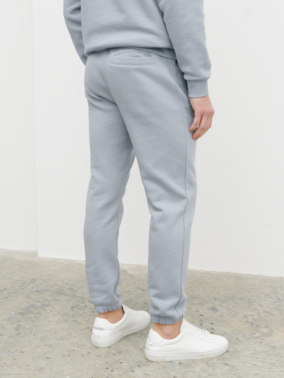 Sonny Relaxed Drawstring Joggers - Grey Blue