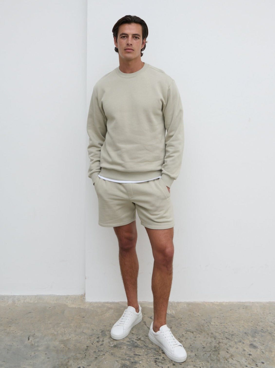 Rory Relaxed Drawstring Shorts Dark