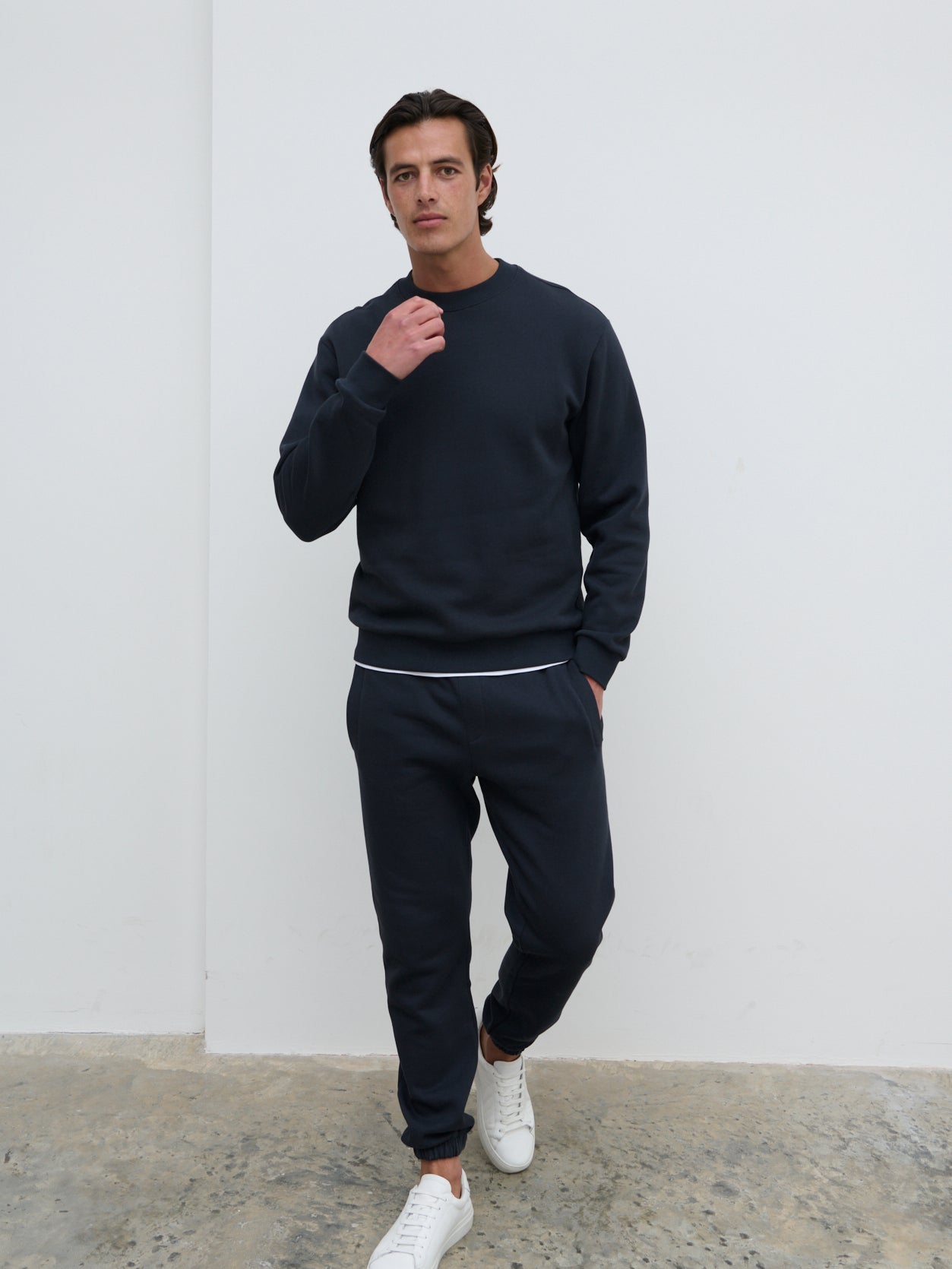 Joshua Cotton Sweatshirt Graphite