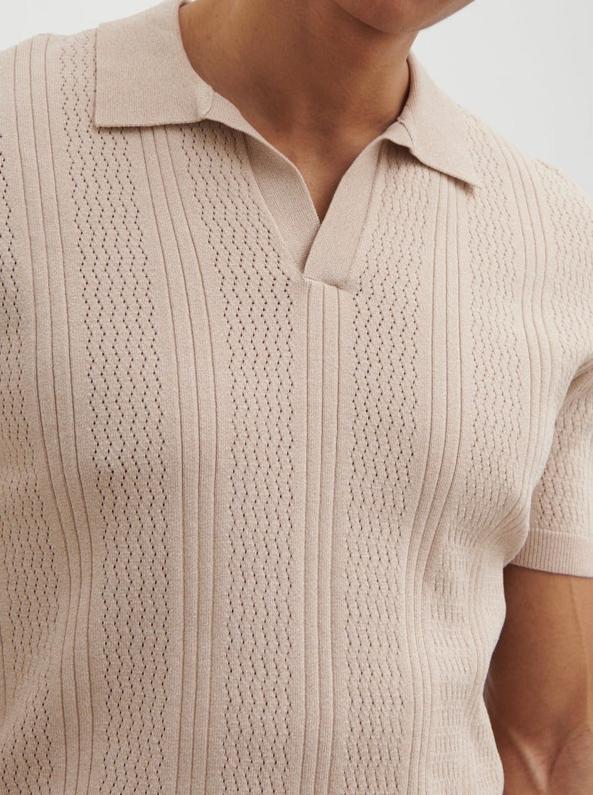 Jude Knit Polo - Beige