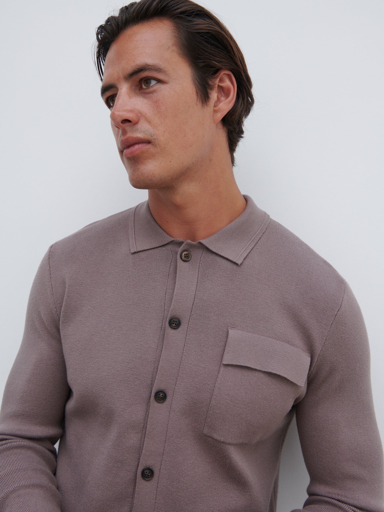 Koen Knitted Shirt - Taupe