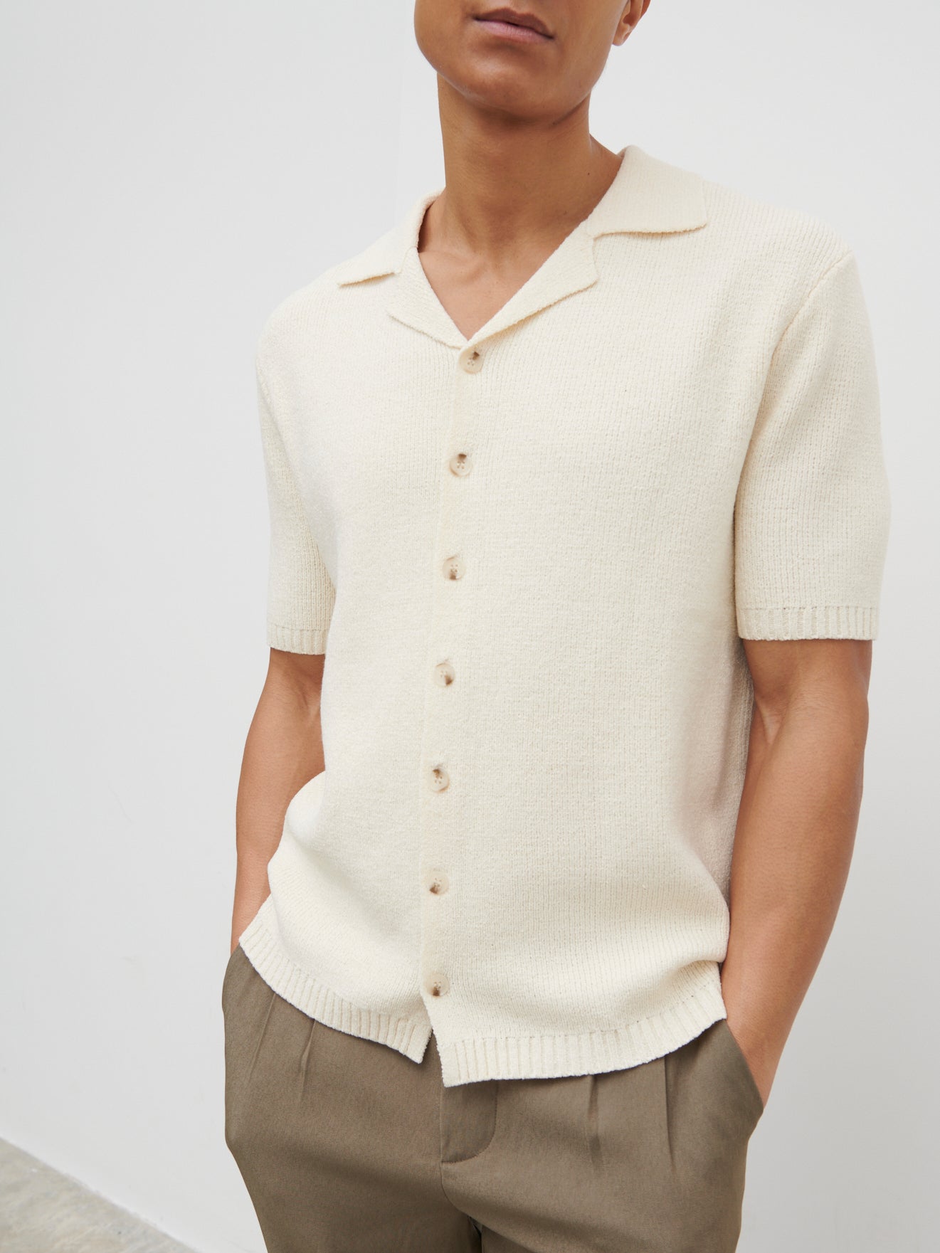 Liam Short Sleeve Textured Knit Shirt