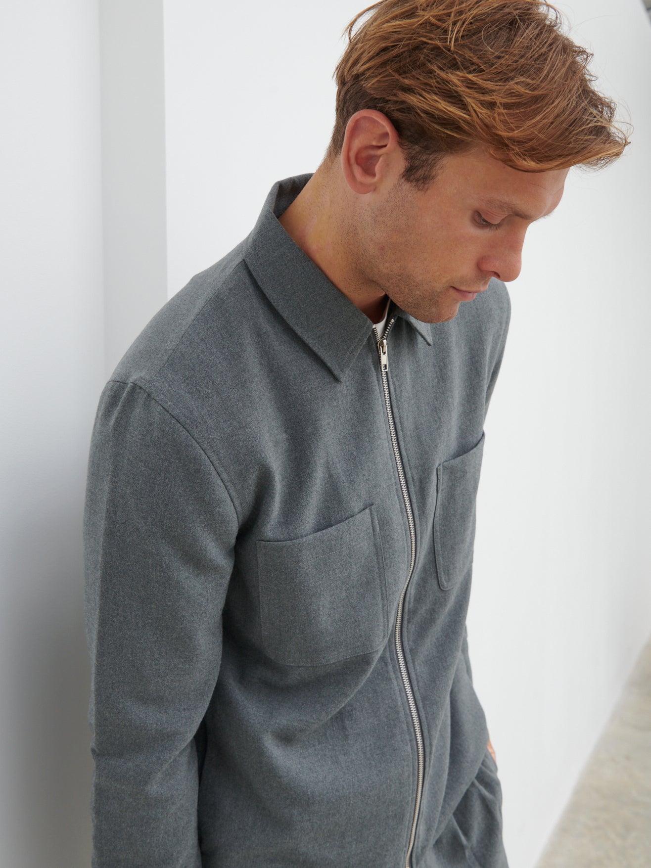 Malcolm Collared Jacket Melange