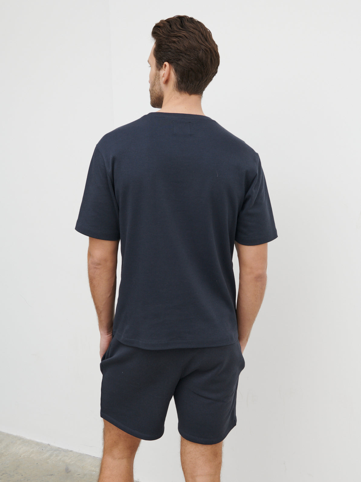 Tobias Relaxed Cotton T-shirt - Blue Graphite
