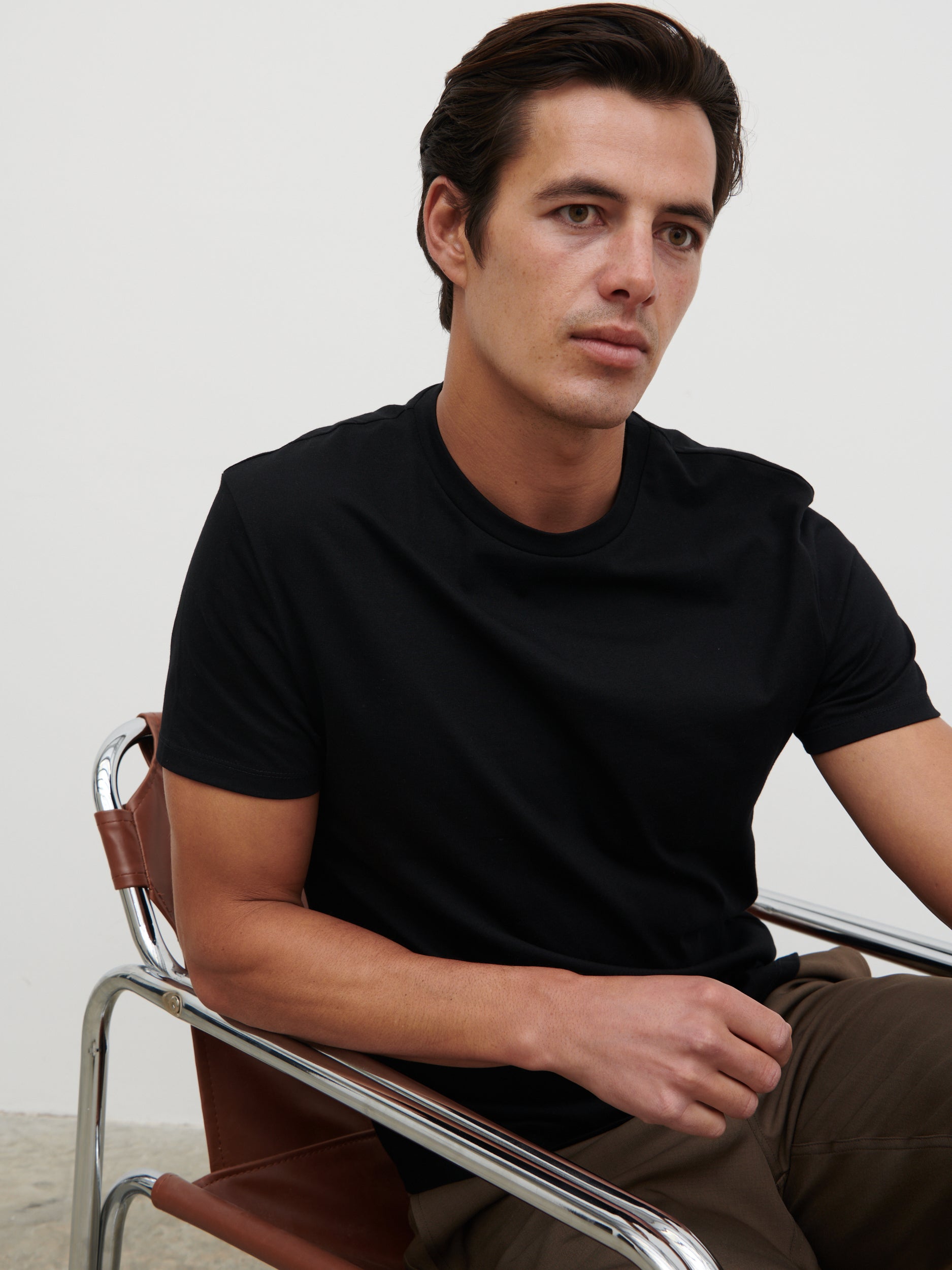 Rome Slim Fit T Shirt - Black