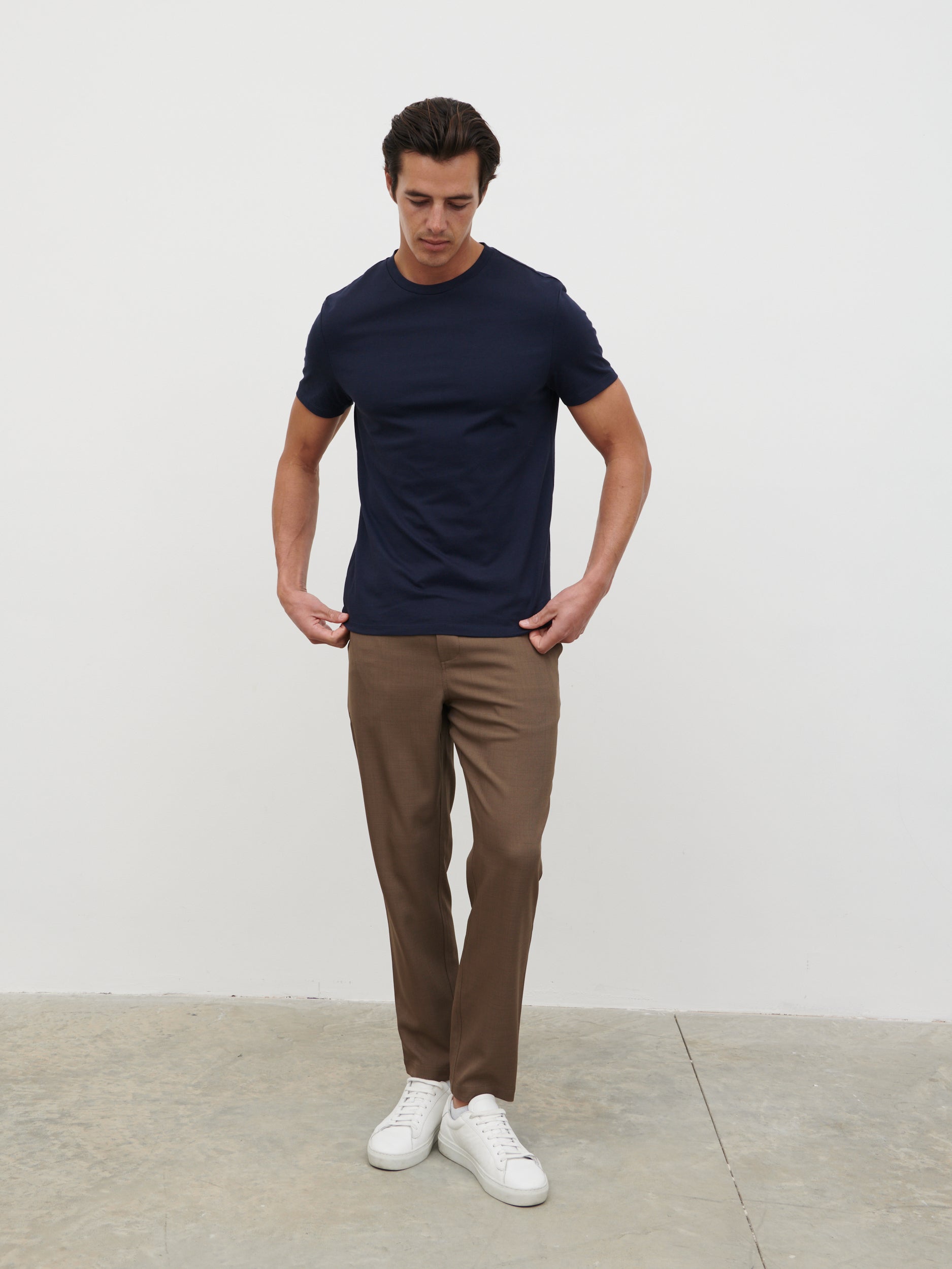 Rome Slim Fit T Shirt - Navy