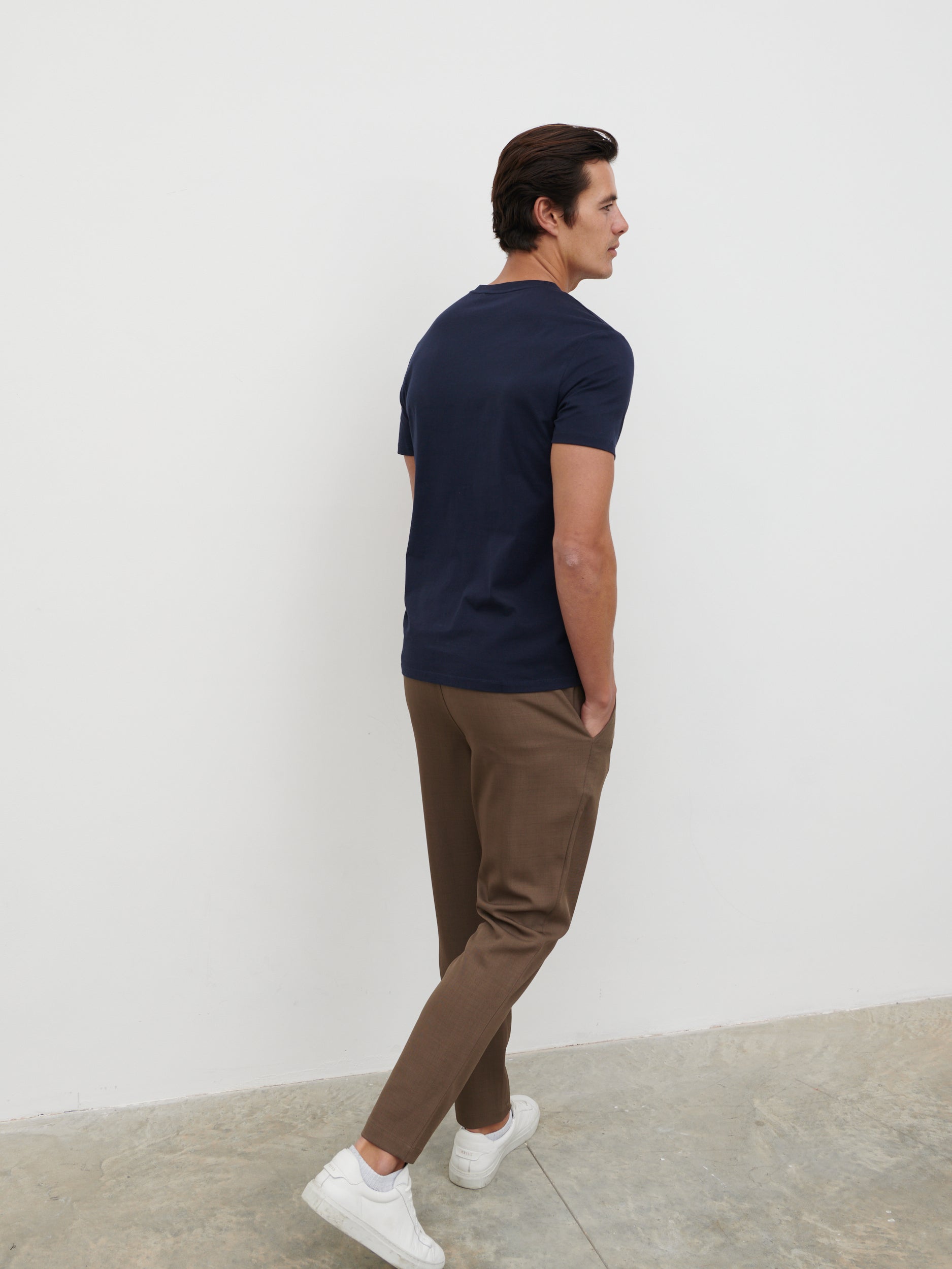 Rome Slim Fit T Shirt - Navy