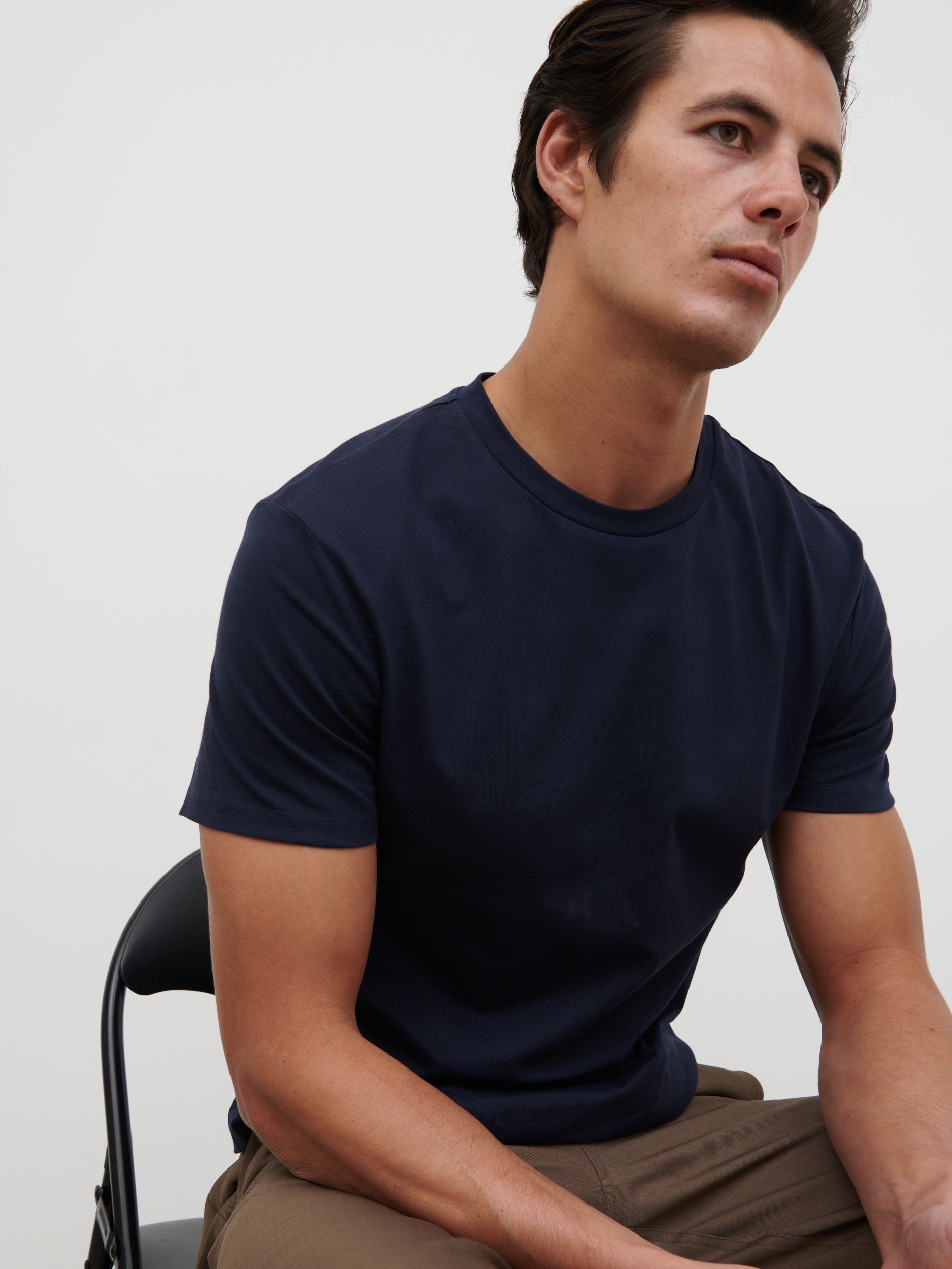 Rome Slim Fit T Shirt - Navy