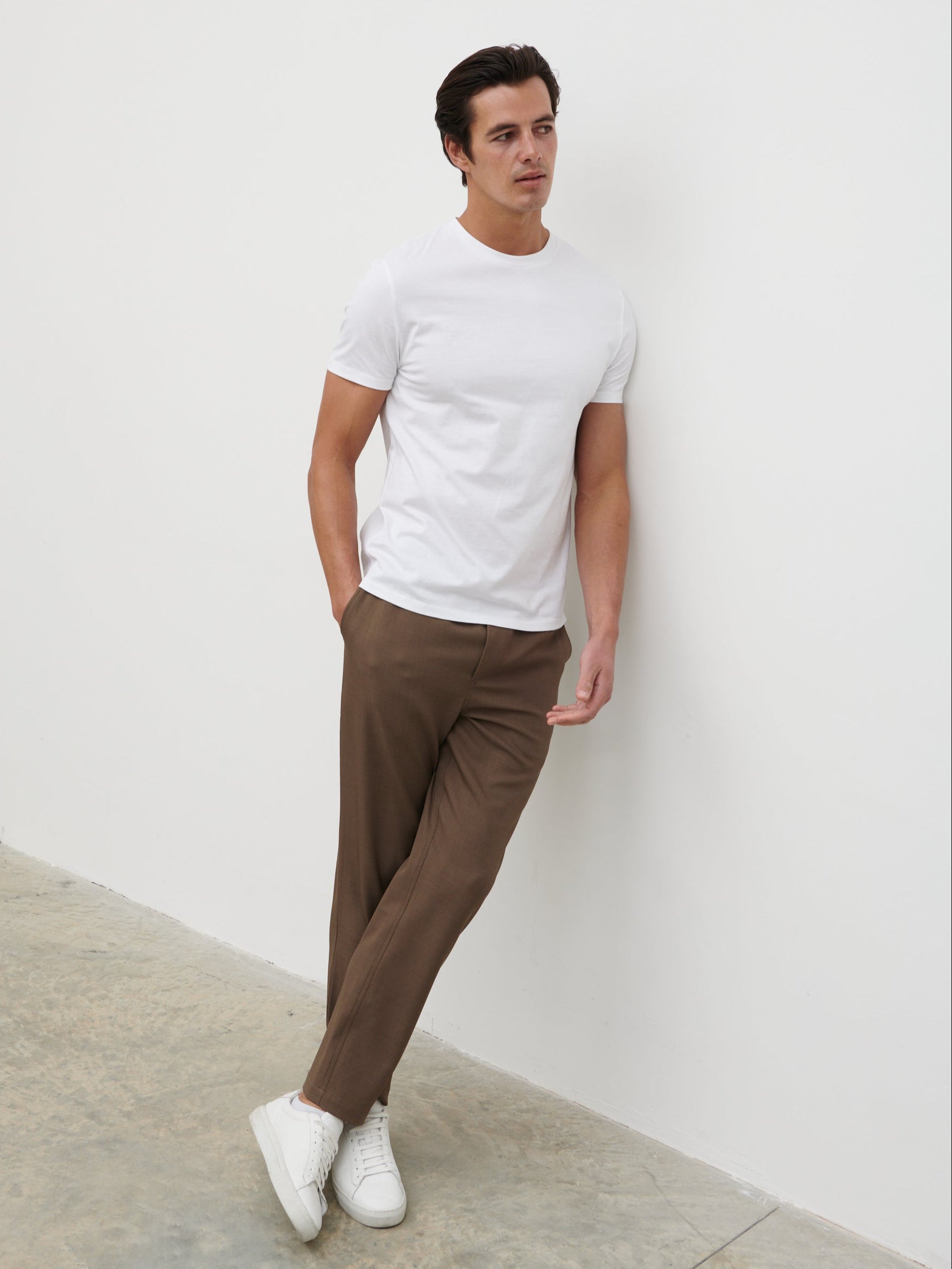 Rome Slim Fit T Shirt - White