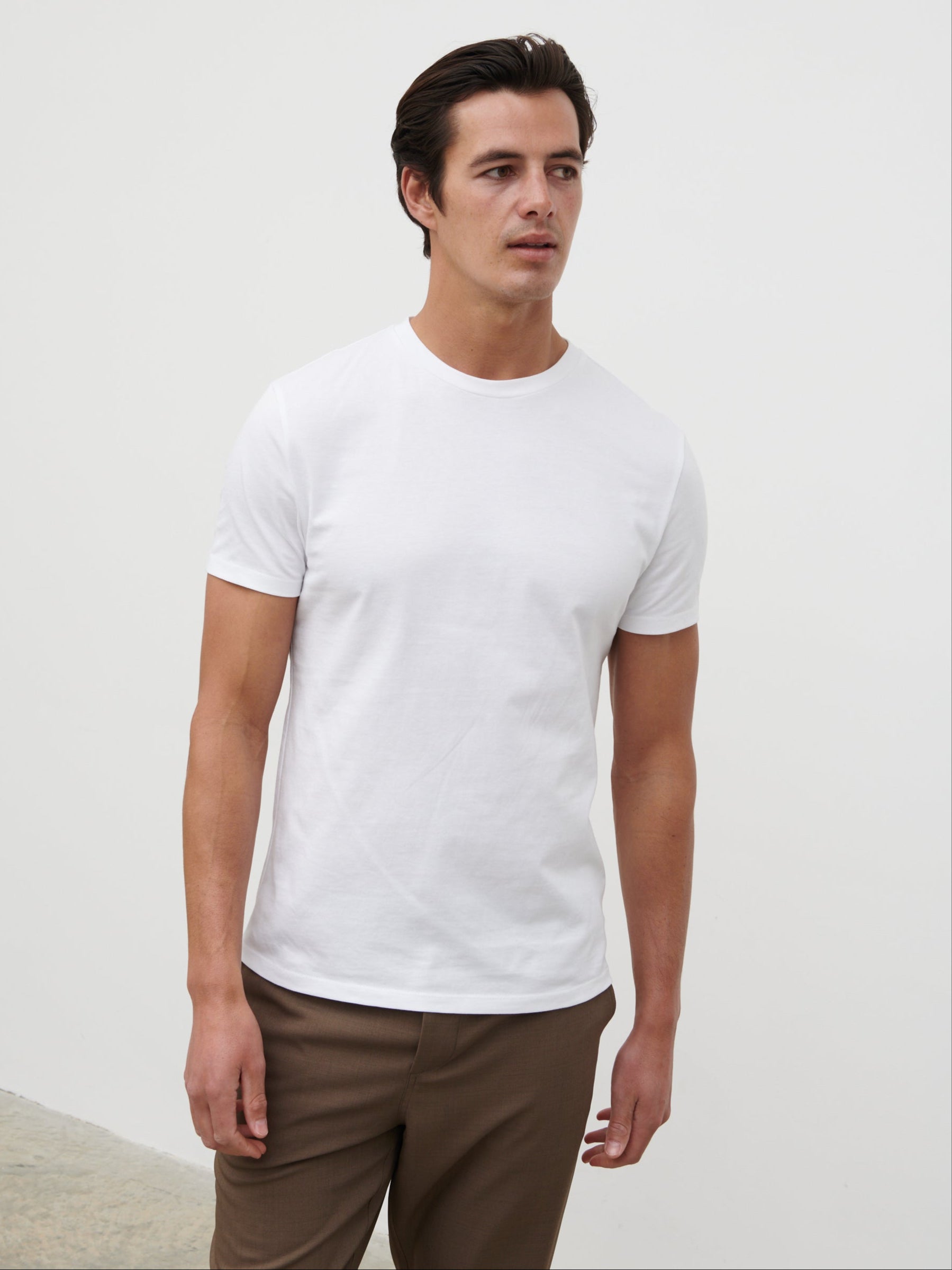 Rome Slim Fit T-Shirts 3 Pack - White