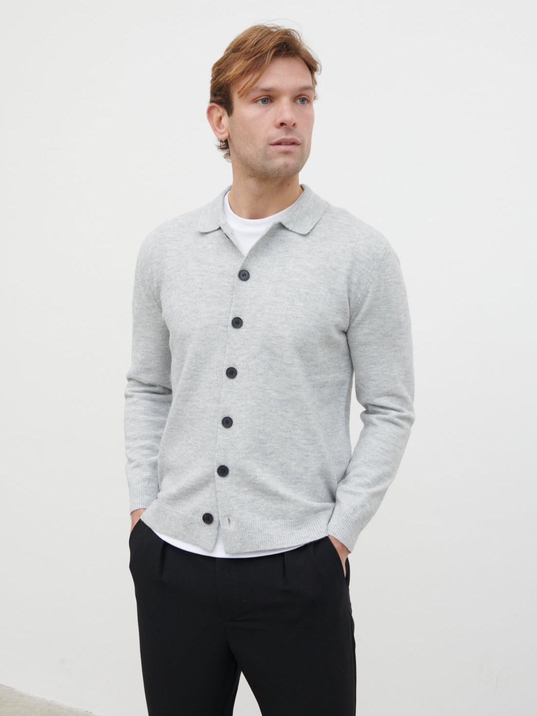 Ronnie Lightweight Knit Shirt - Grey