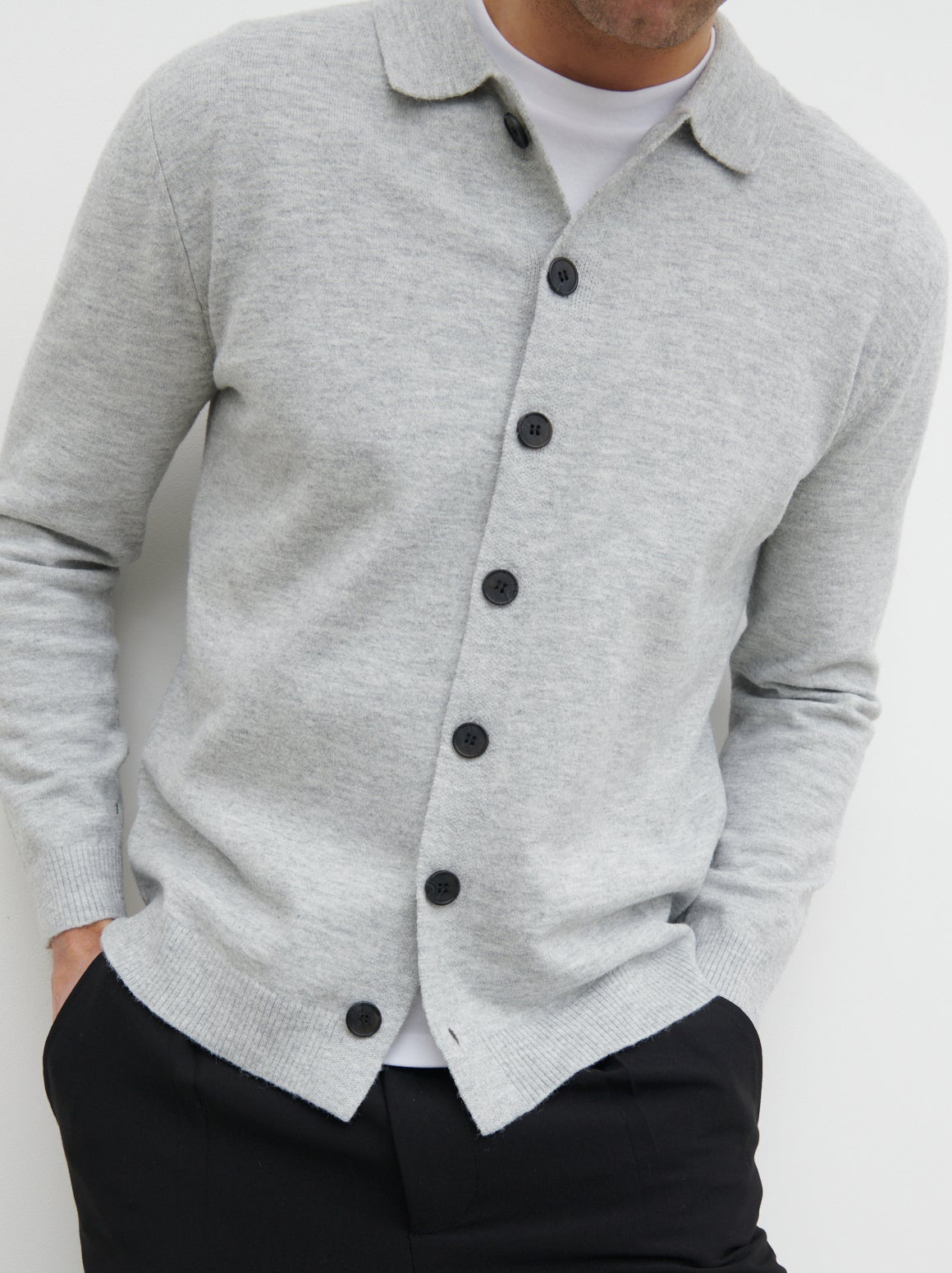 Ronnie Lightweight Knit Shirt - Grey