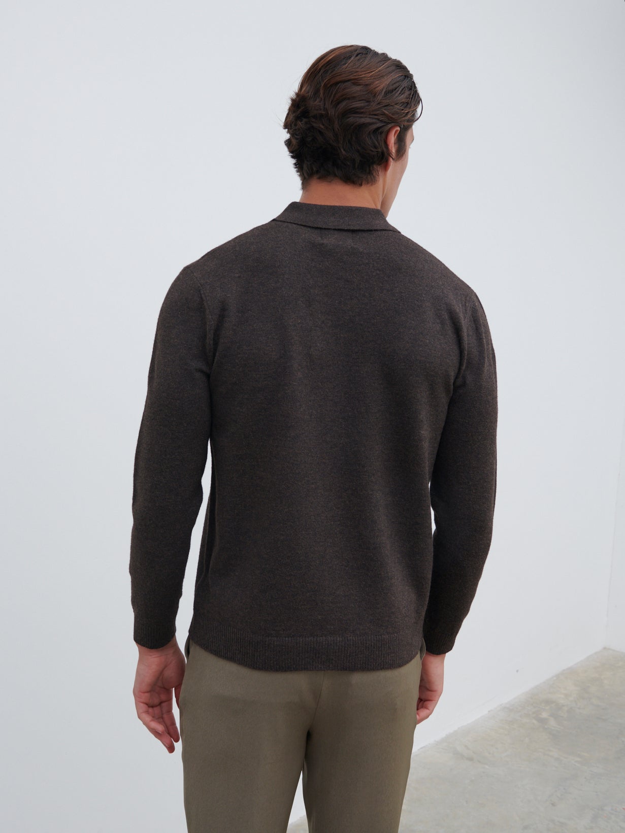 Ronnie Lightweight Knit Shirt - Dark Brown