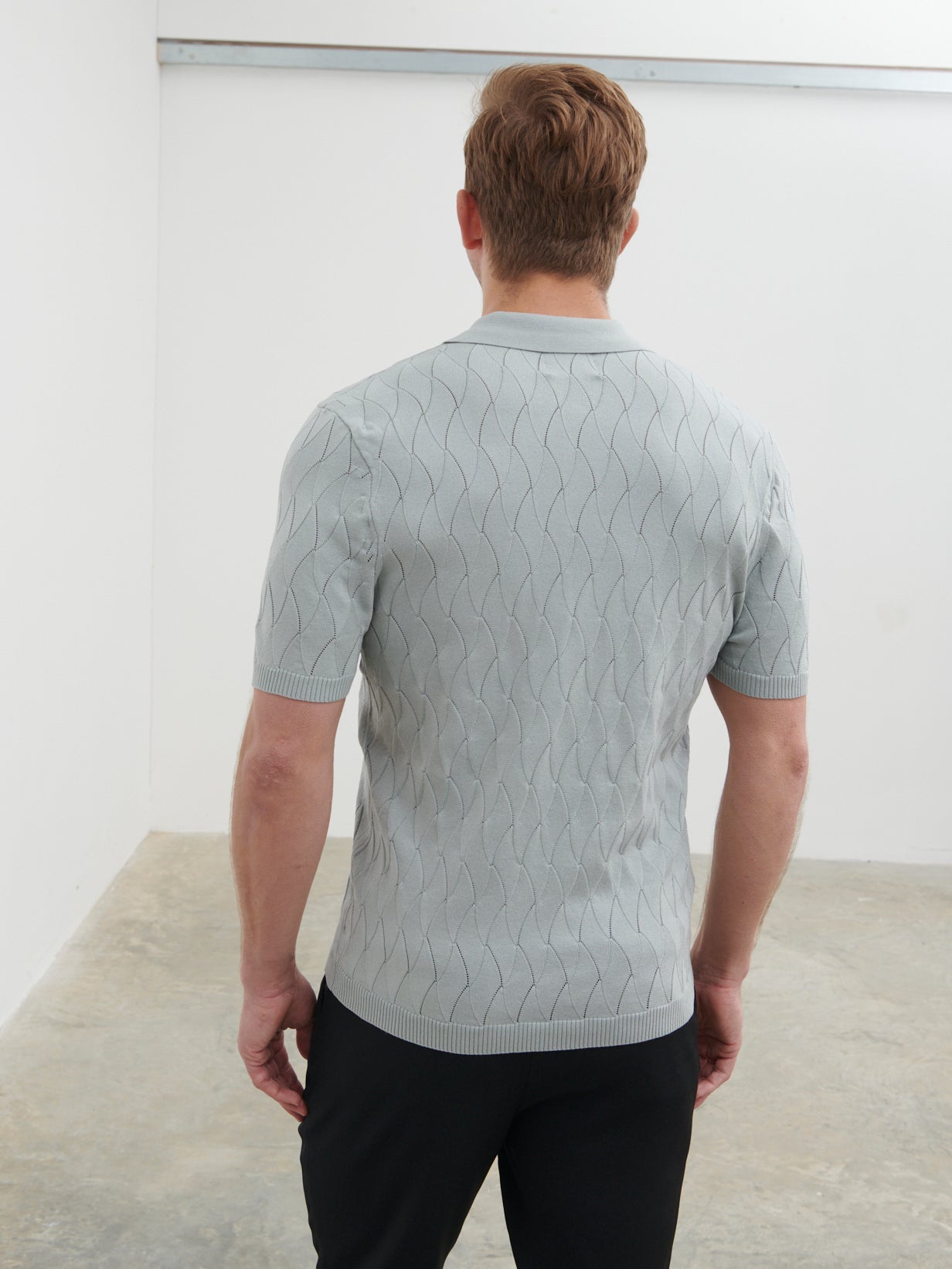 Drawstring Oblique Collar Pit Sweater