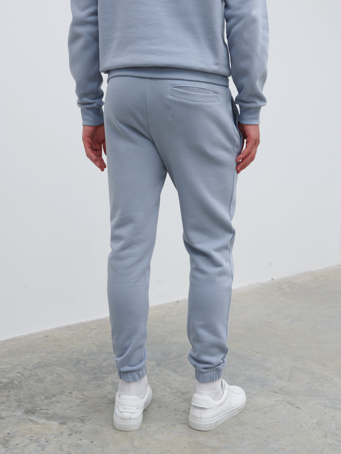 Sonny Relaxed Drawstring Joggers - Grey Blue