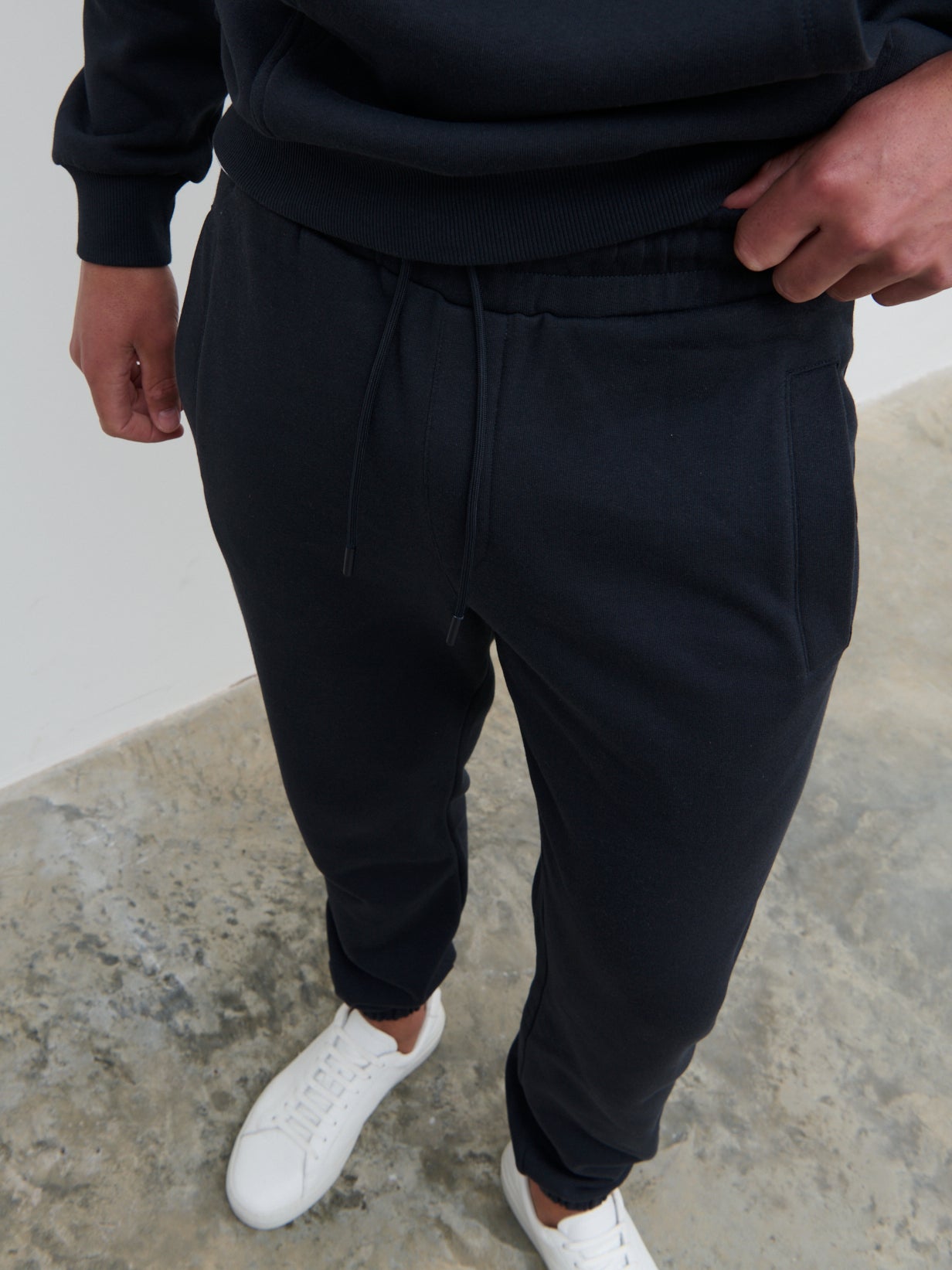 Sonny Relaxed Drawstring Joggers - Blue Graphite