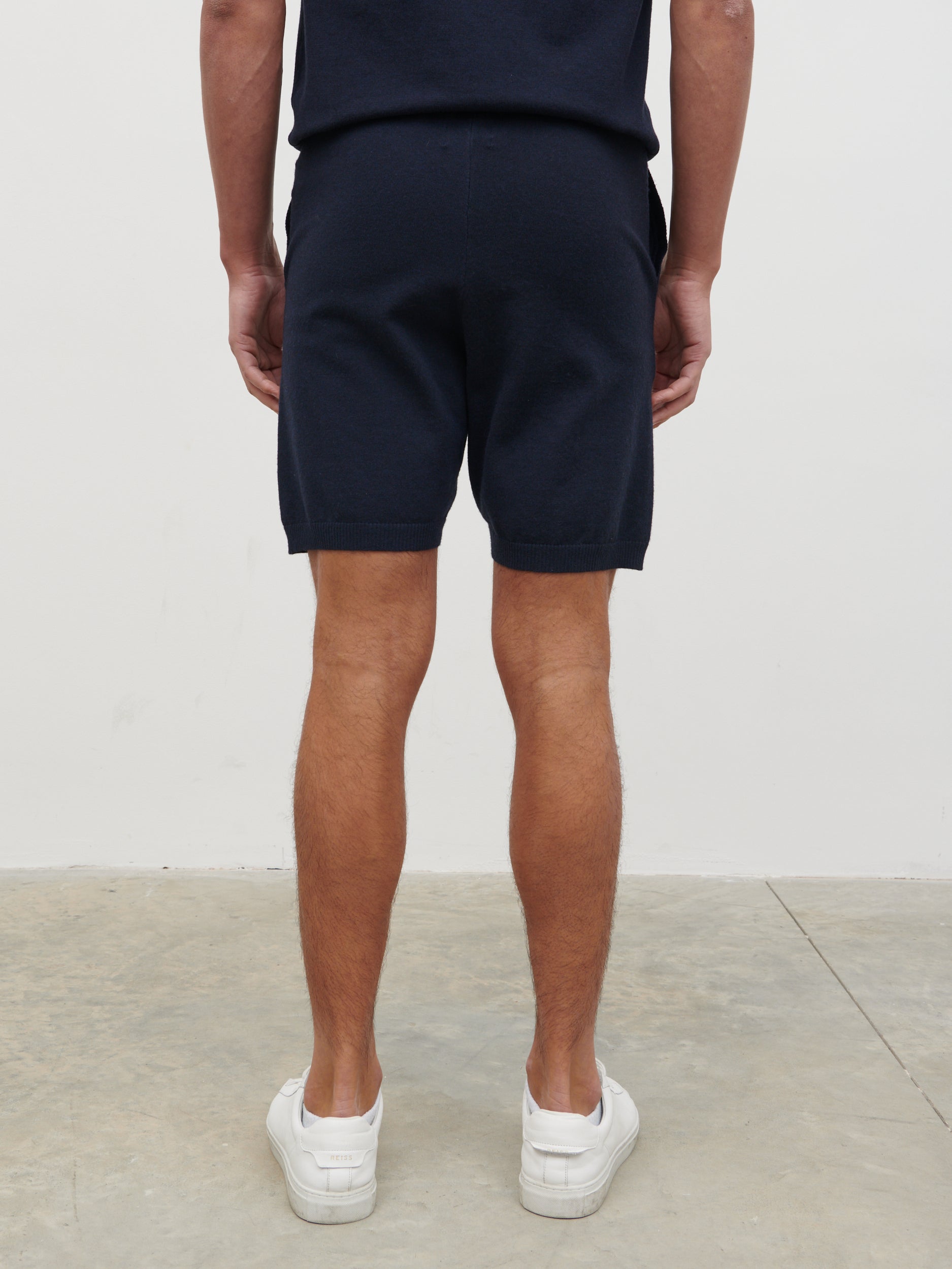 Teddy Knit Shorts - Navy