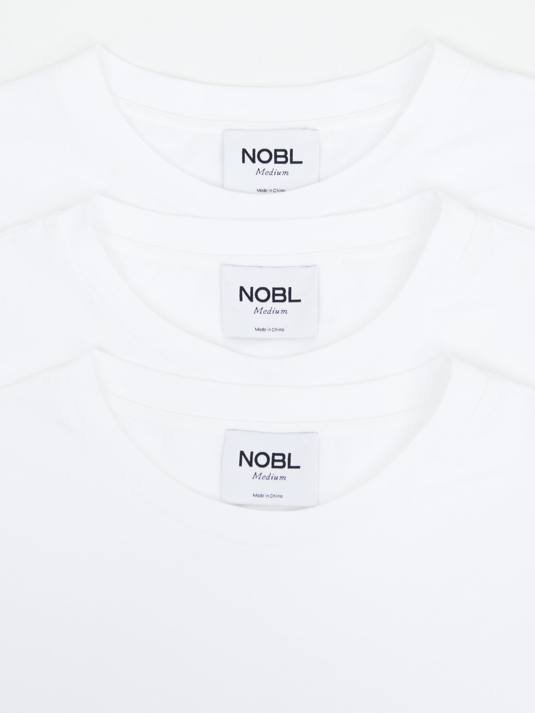 Rome Slim Fit T-Shirts 3 Pack - White