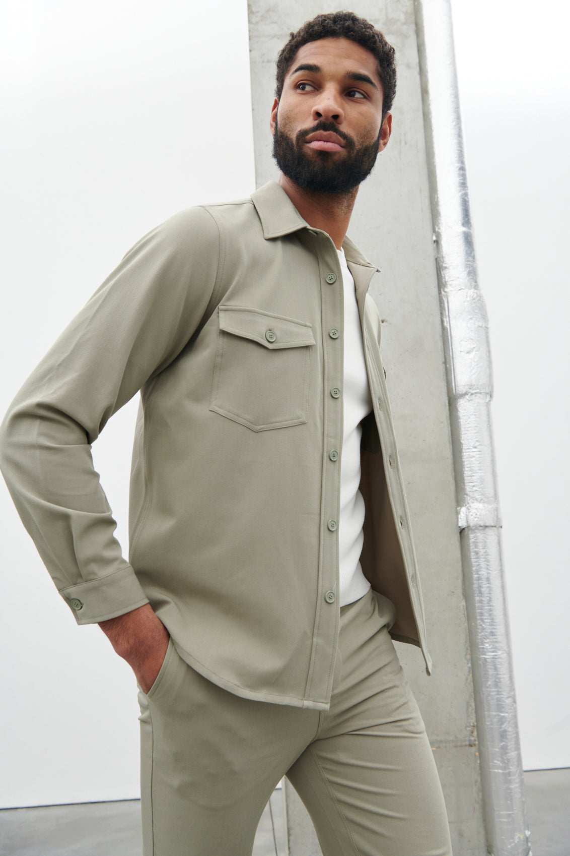 Benson Over Shirt - Khaki