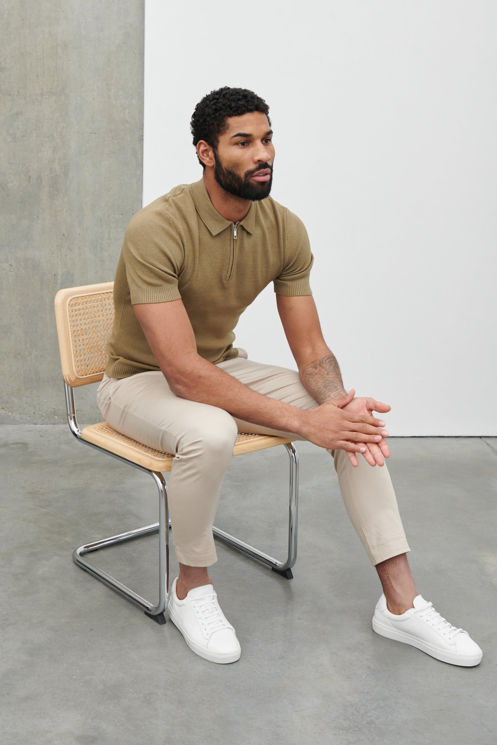 Jaxon Zip Polo - Light Green – Nobl